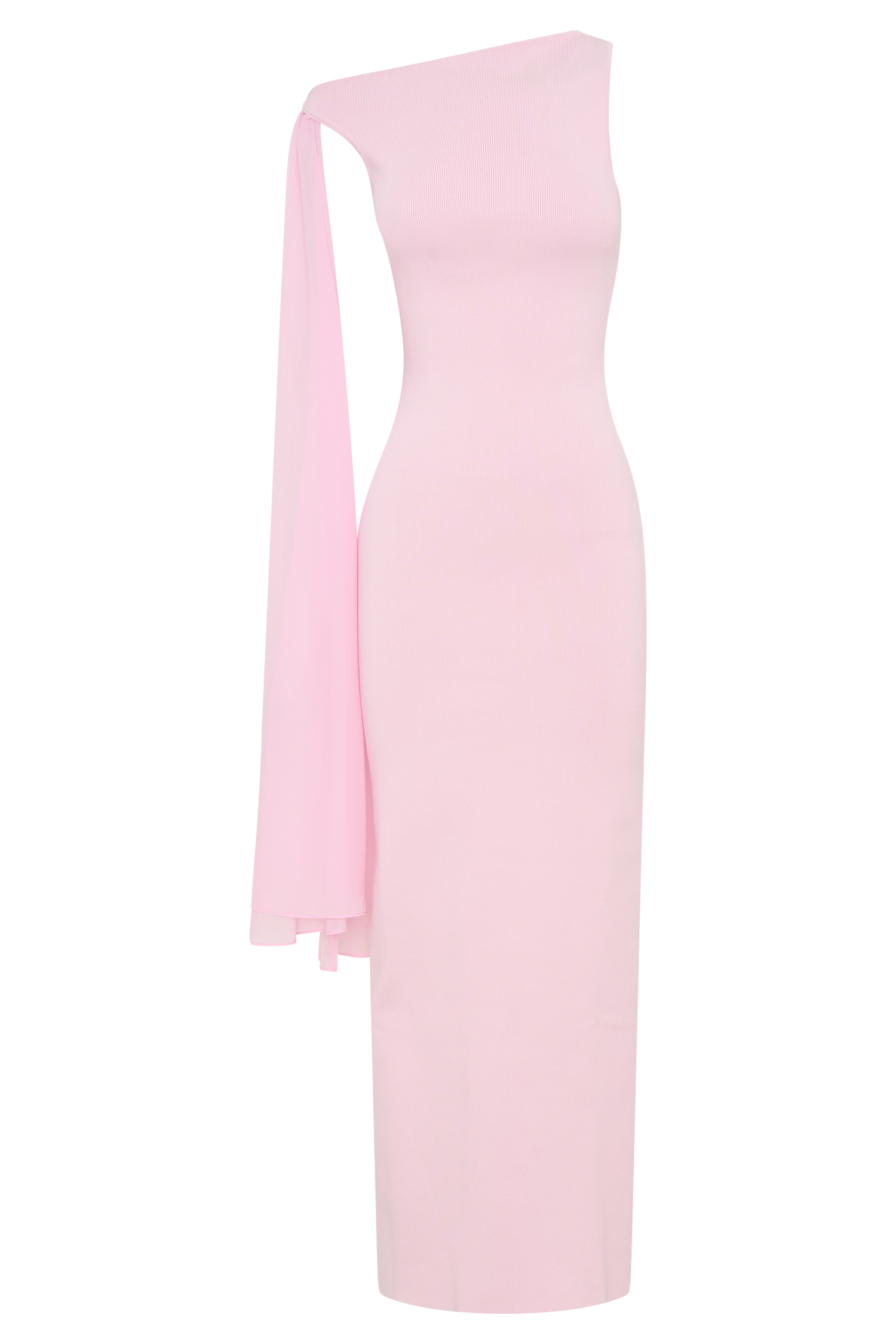 Farid Bandage Maxi Dress With Chiffon - Baby Pink - Image 8