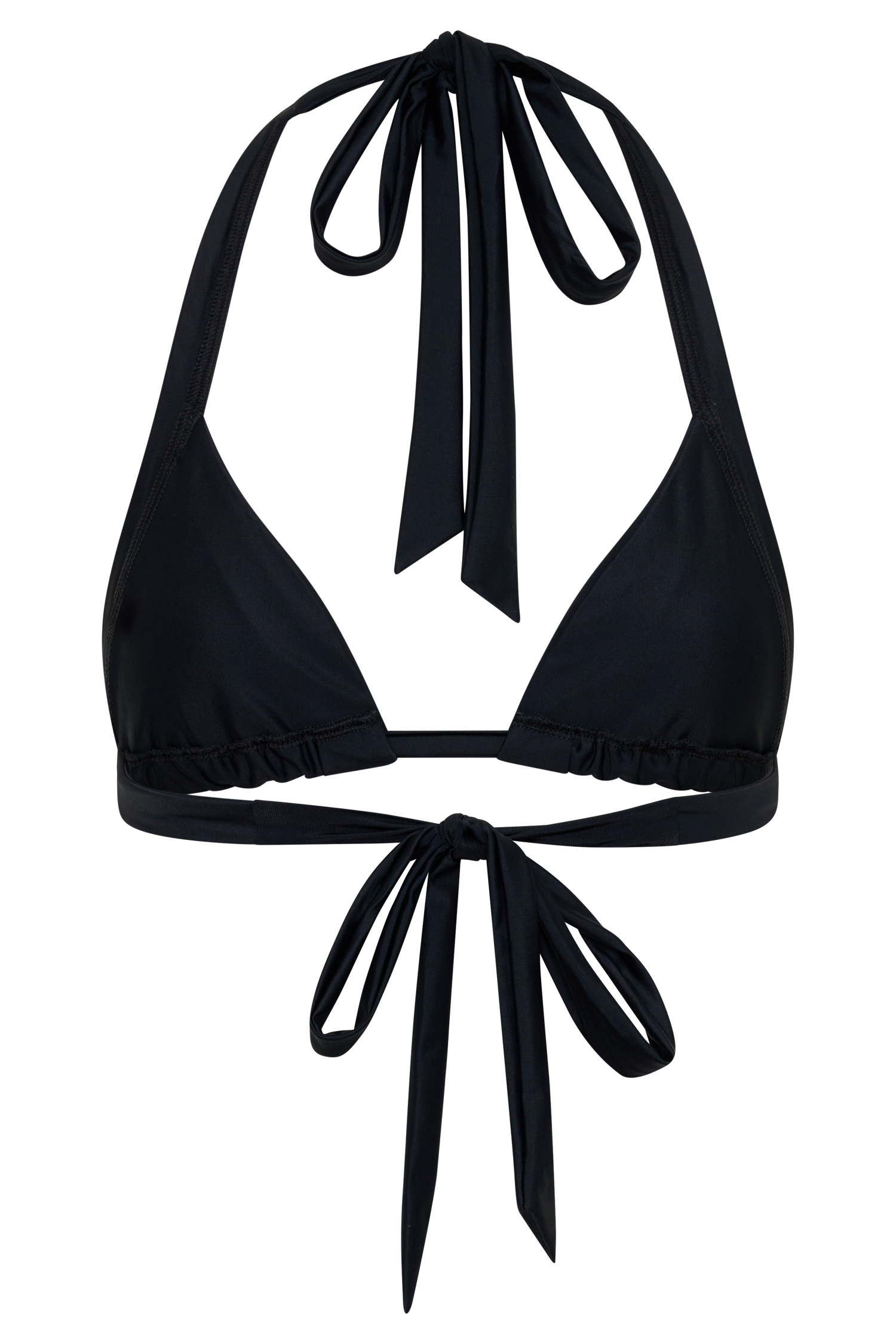 Fern Triangle Bikini Top - Black - Image 10