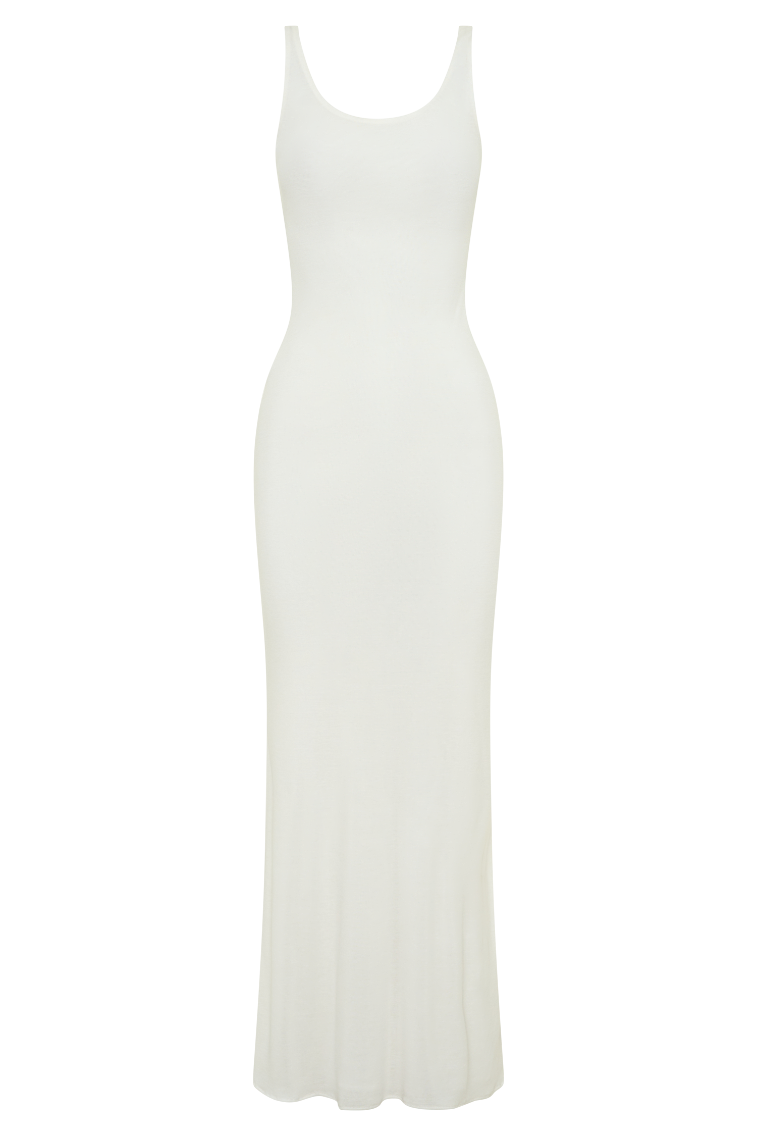 Gwenaelle Scoop Neck Jersey Maxi Dress - White - Image 9