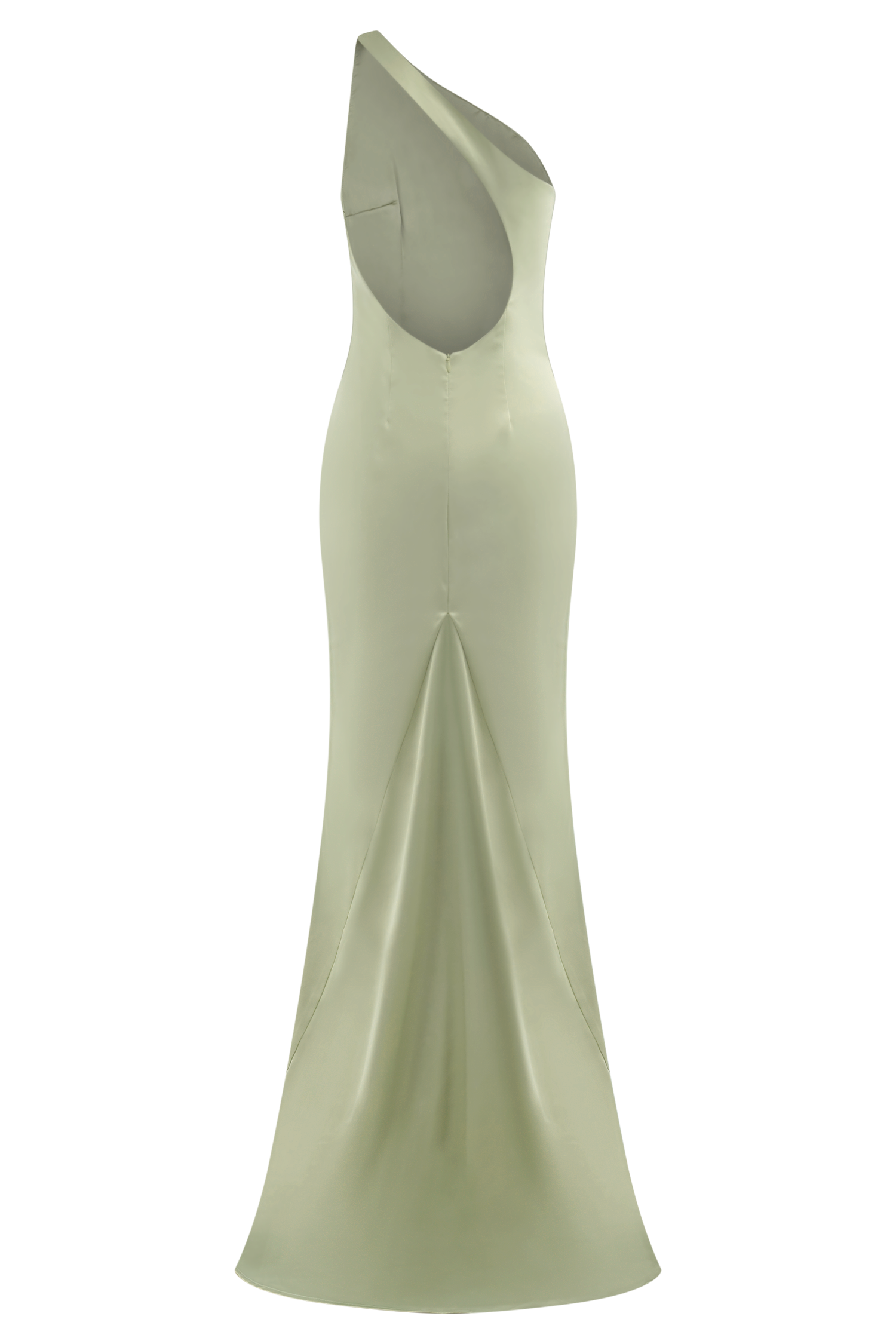 Harper One Shoulder Gown - Sage - Image 7