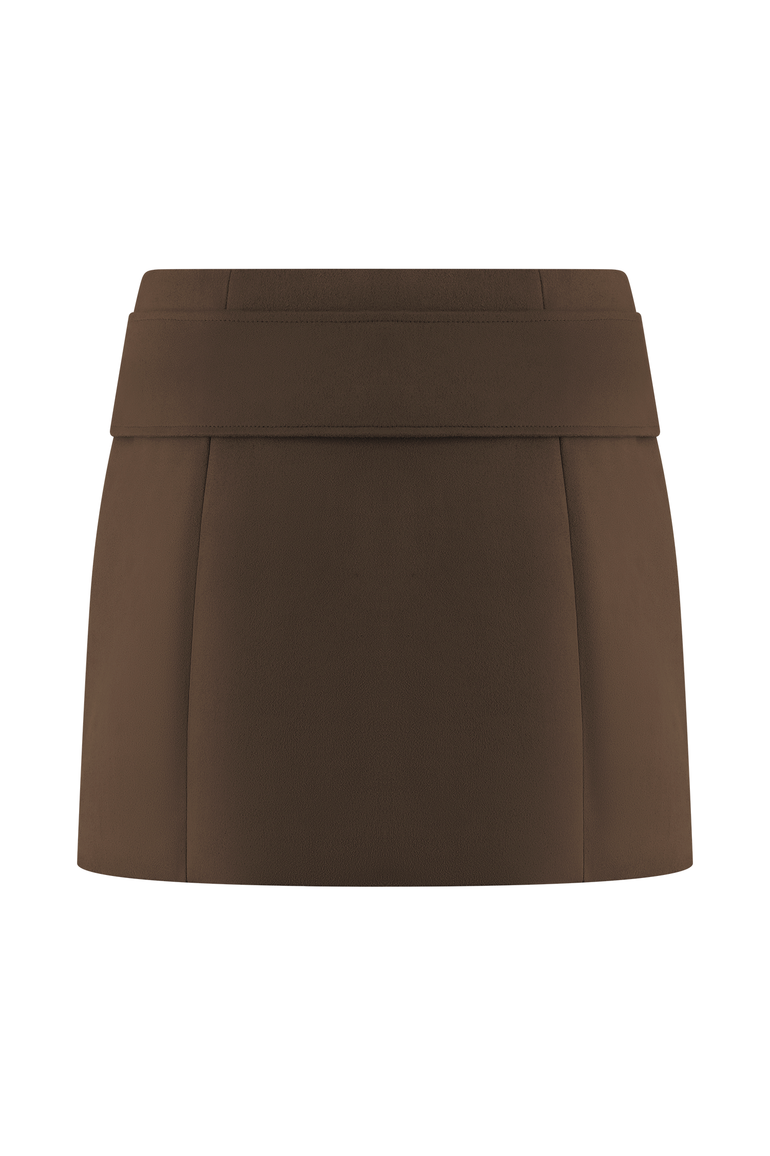 Hayes Faux Suede Belted Mini Skirt - Chocolate - Image 9