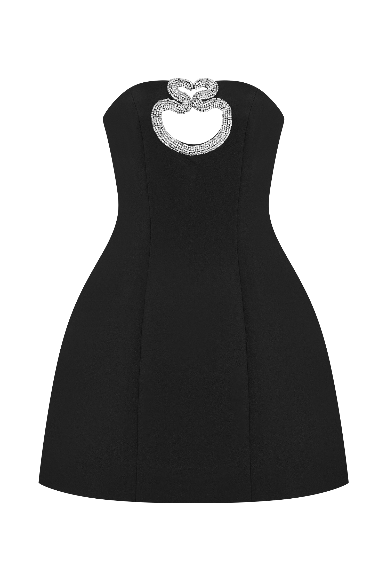 Hilda Embellished Strapless Mini Dress - Black - Image 11