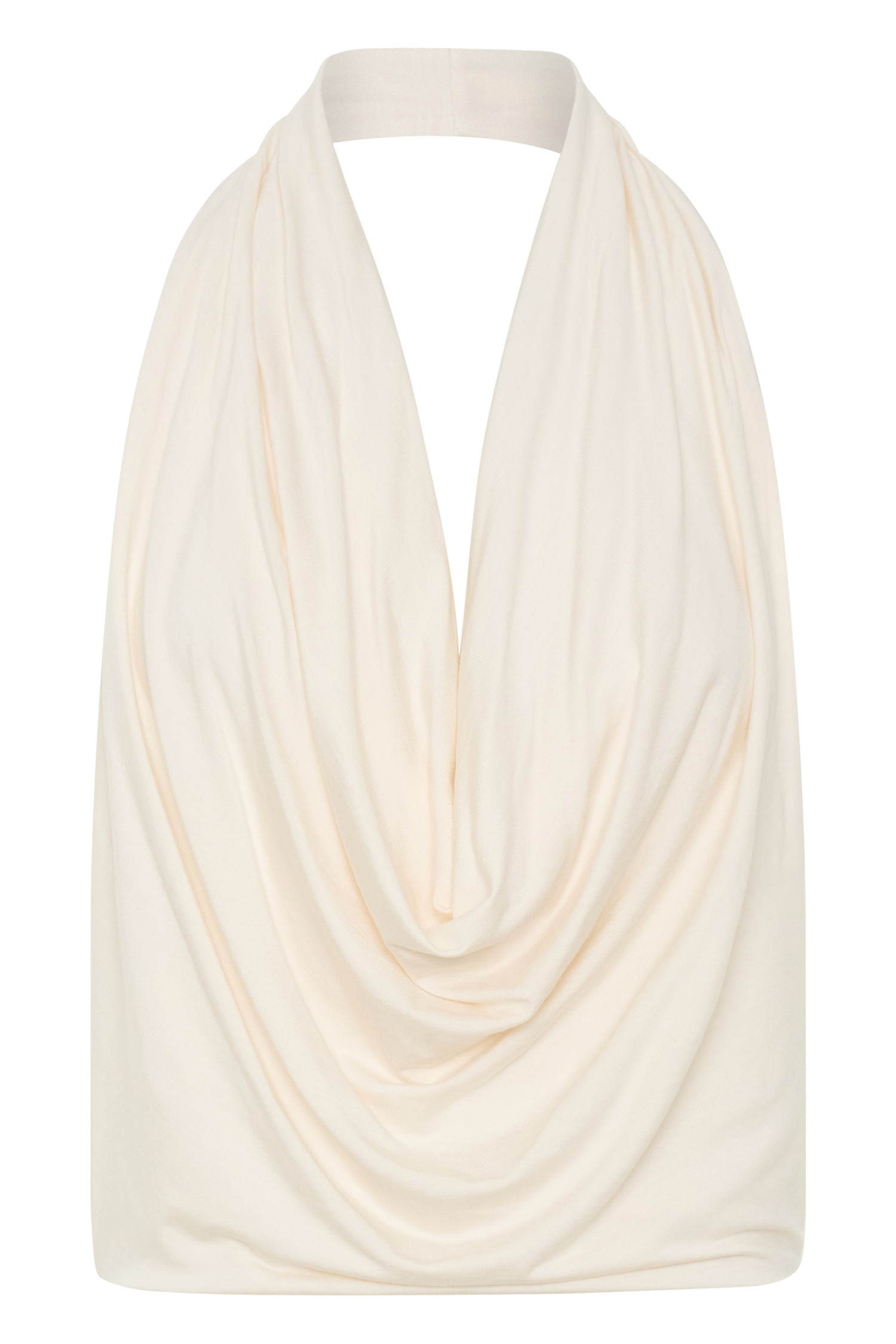 Huyen Cowl Front Modal Top - Ivory - Image 9