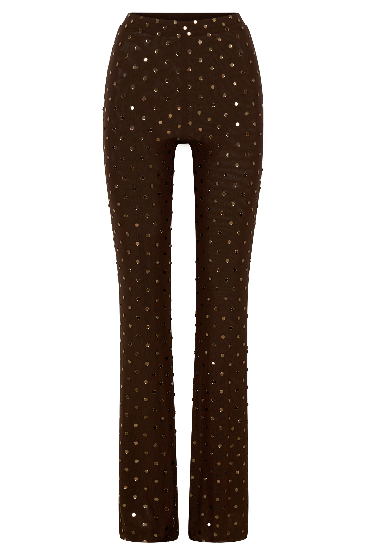 Jackie Diamante Straight Leg Pants - Chocolate - Image 7