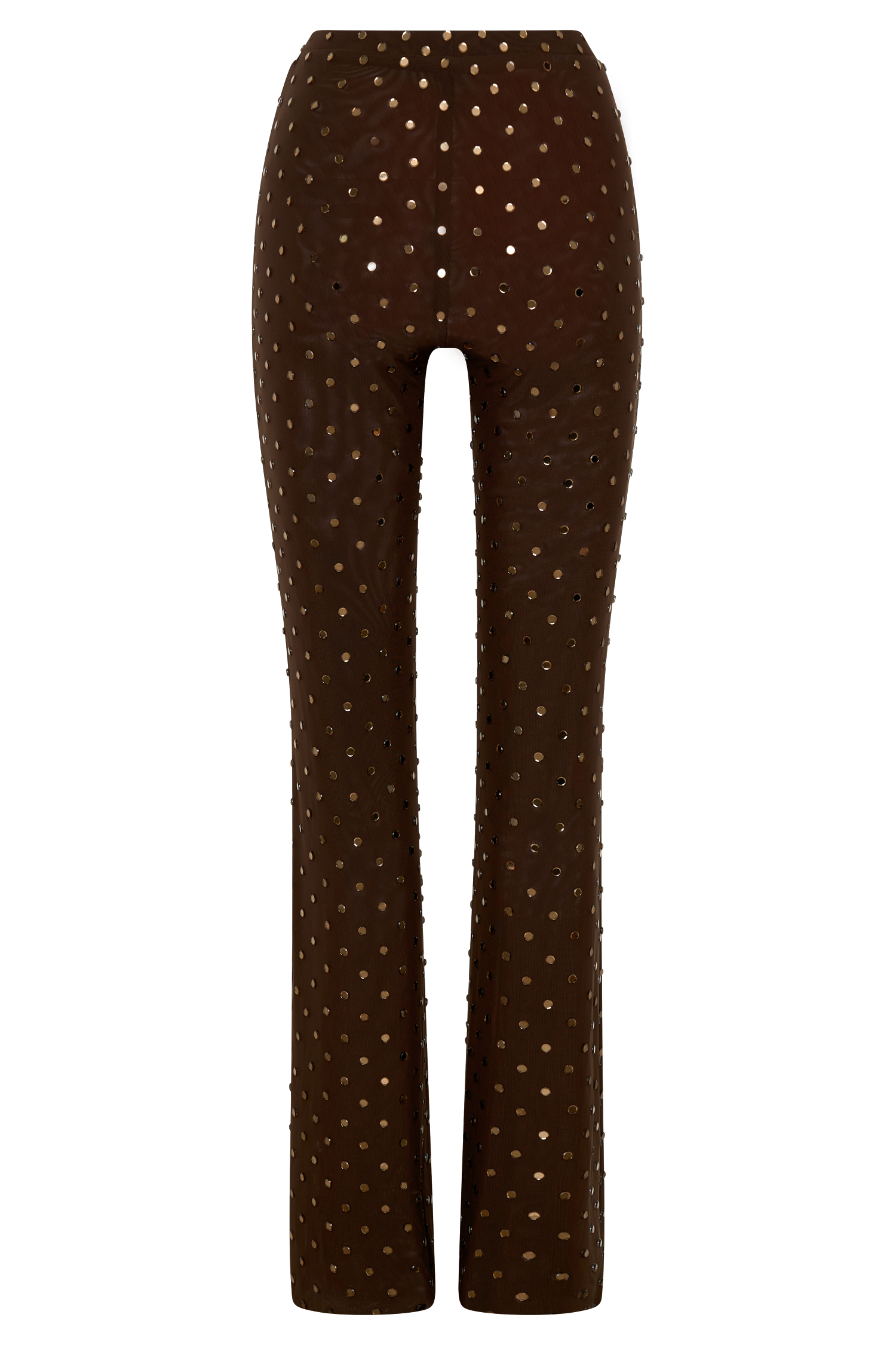 Jackie Diamante Straight Leg Pants - Chocolate - Image 6