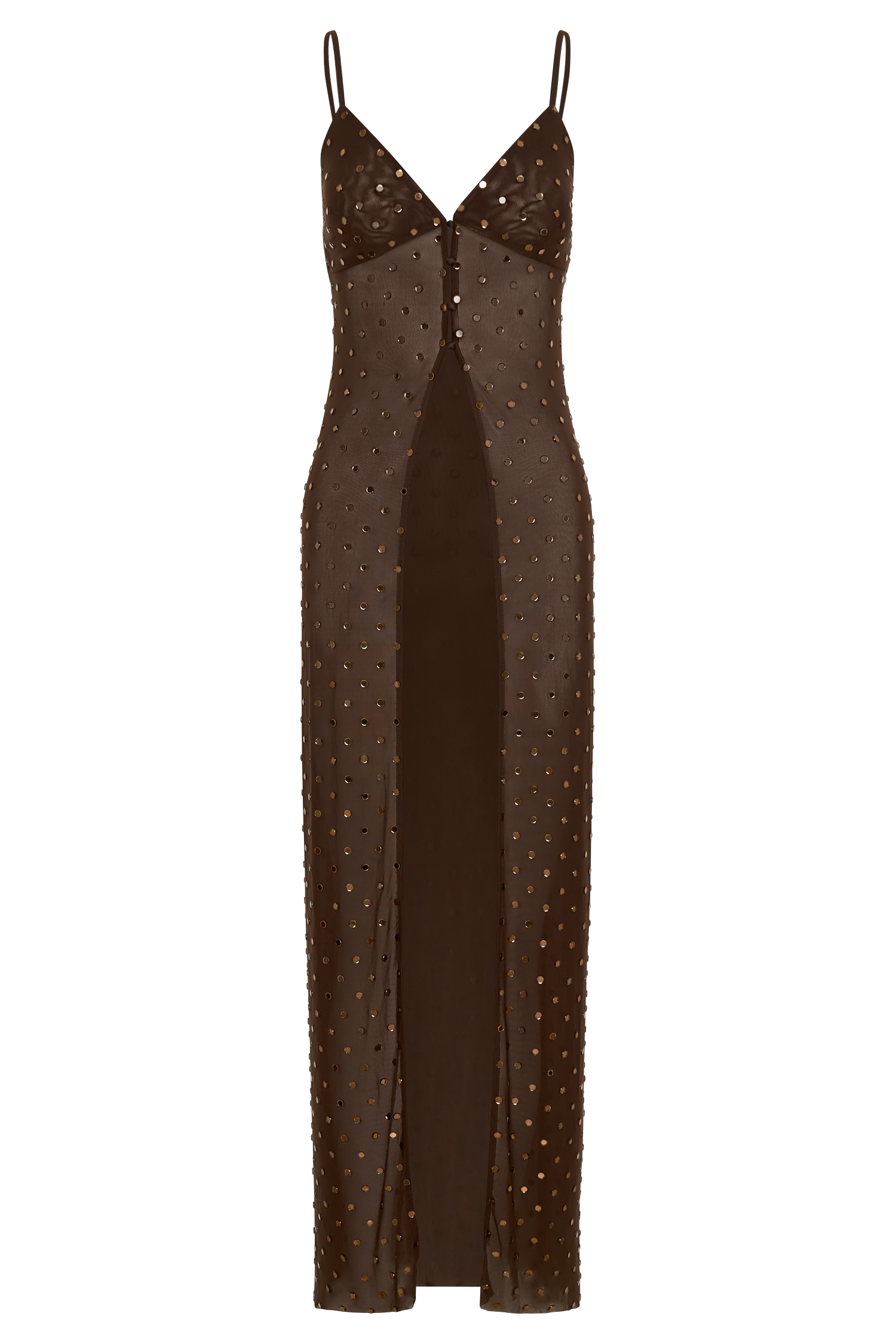 Jackie Longline Diamante Top - Chocolate - Image 11