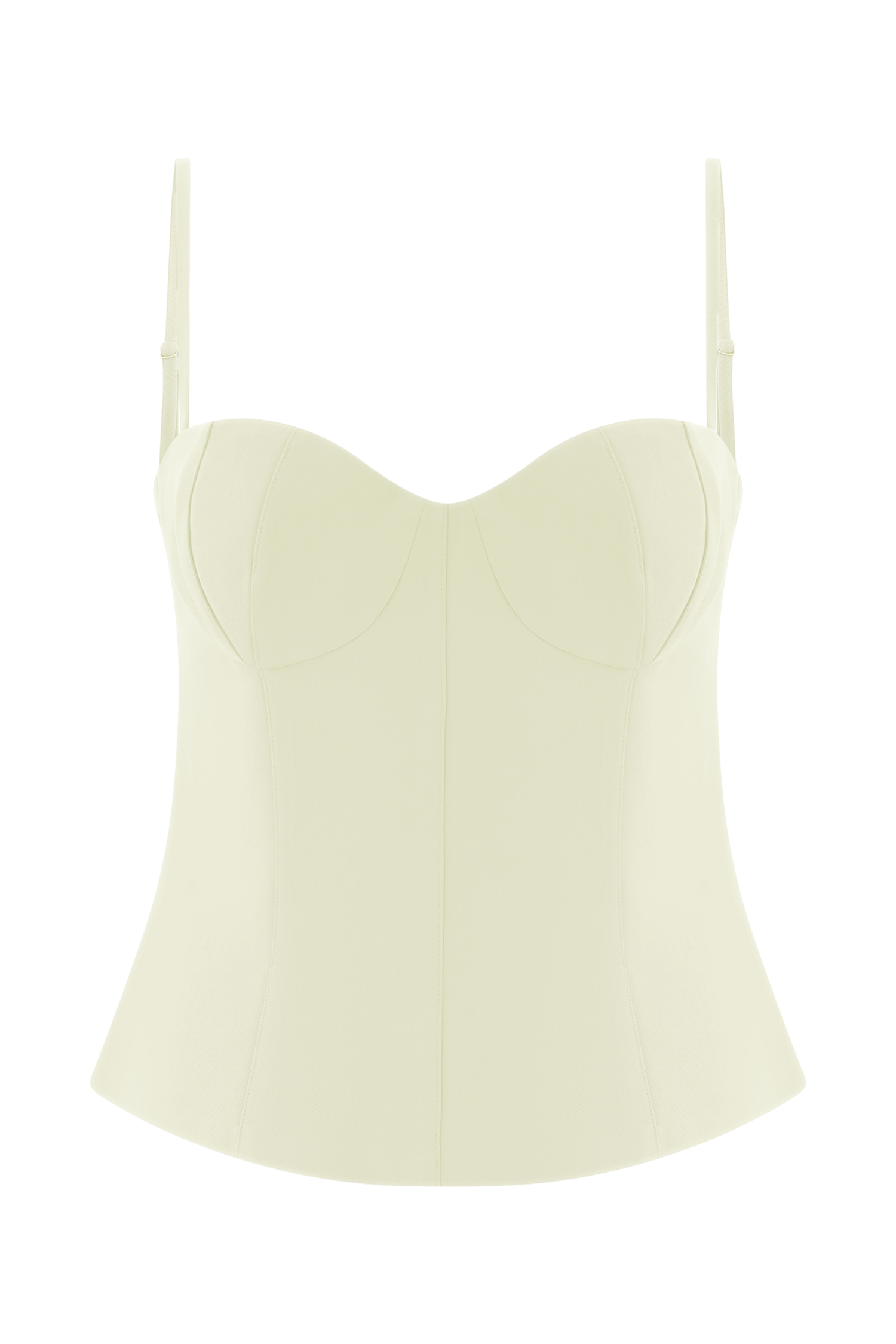 Jaime Spaghetti Strap Suiting Top - Ivory - Image 9