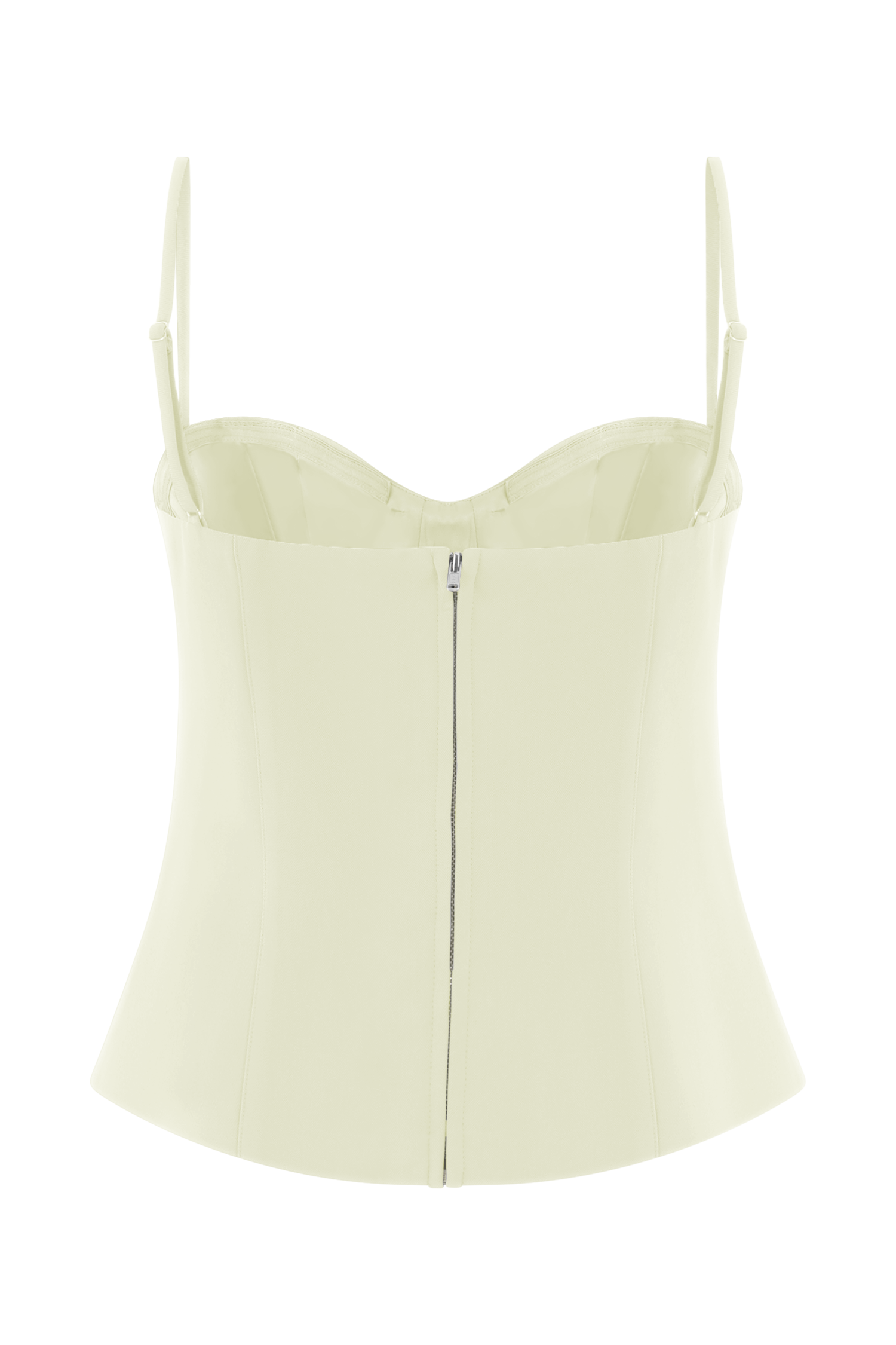 Jaime Spaghetti Strap Suiting Top - Ivory - Image 8