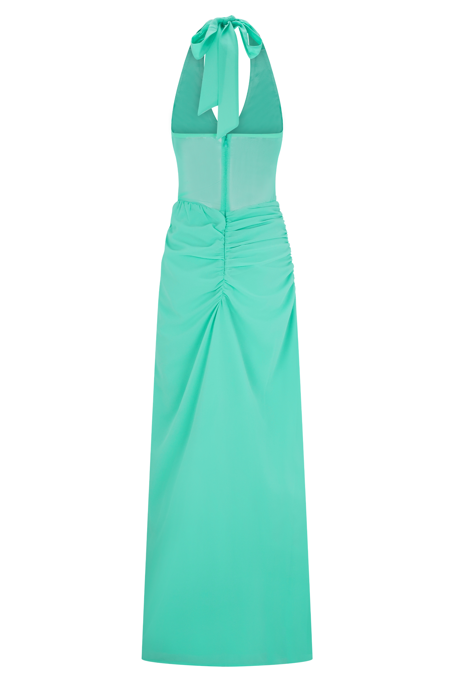 Jonna Chiffon And Mesh Maxi Dress - Lagoon - Image 6
