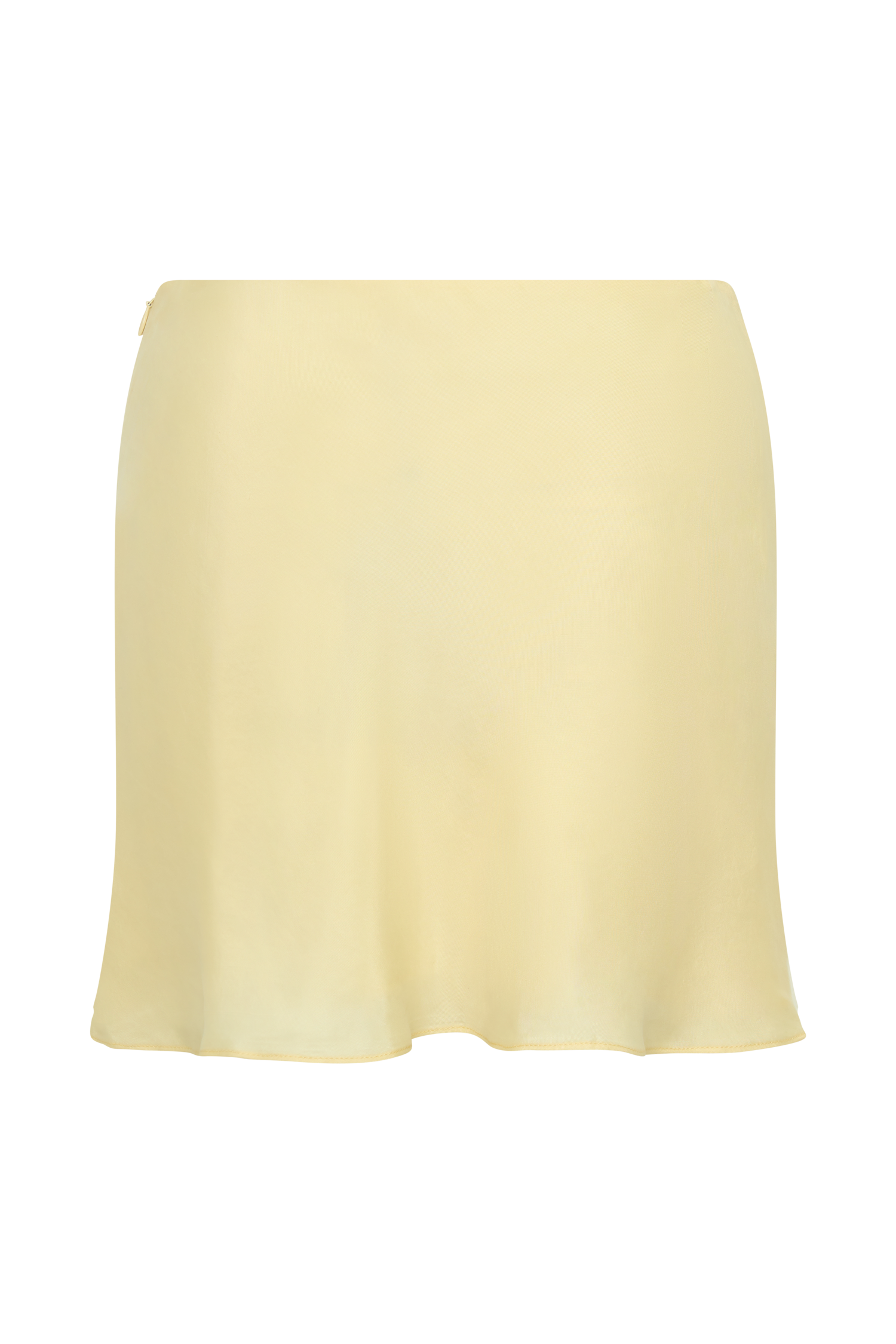 Juliana Cupro Mini Skirt - Butter - Image 8