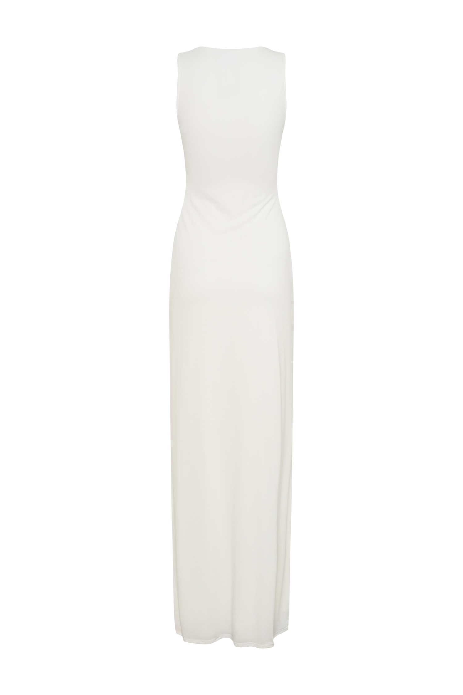 Kassidy Peached Jersey Maxi Dress - Ivory - Image 6