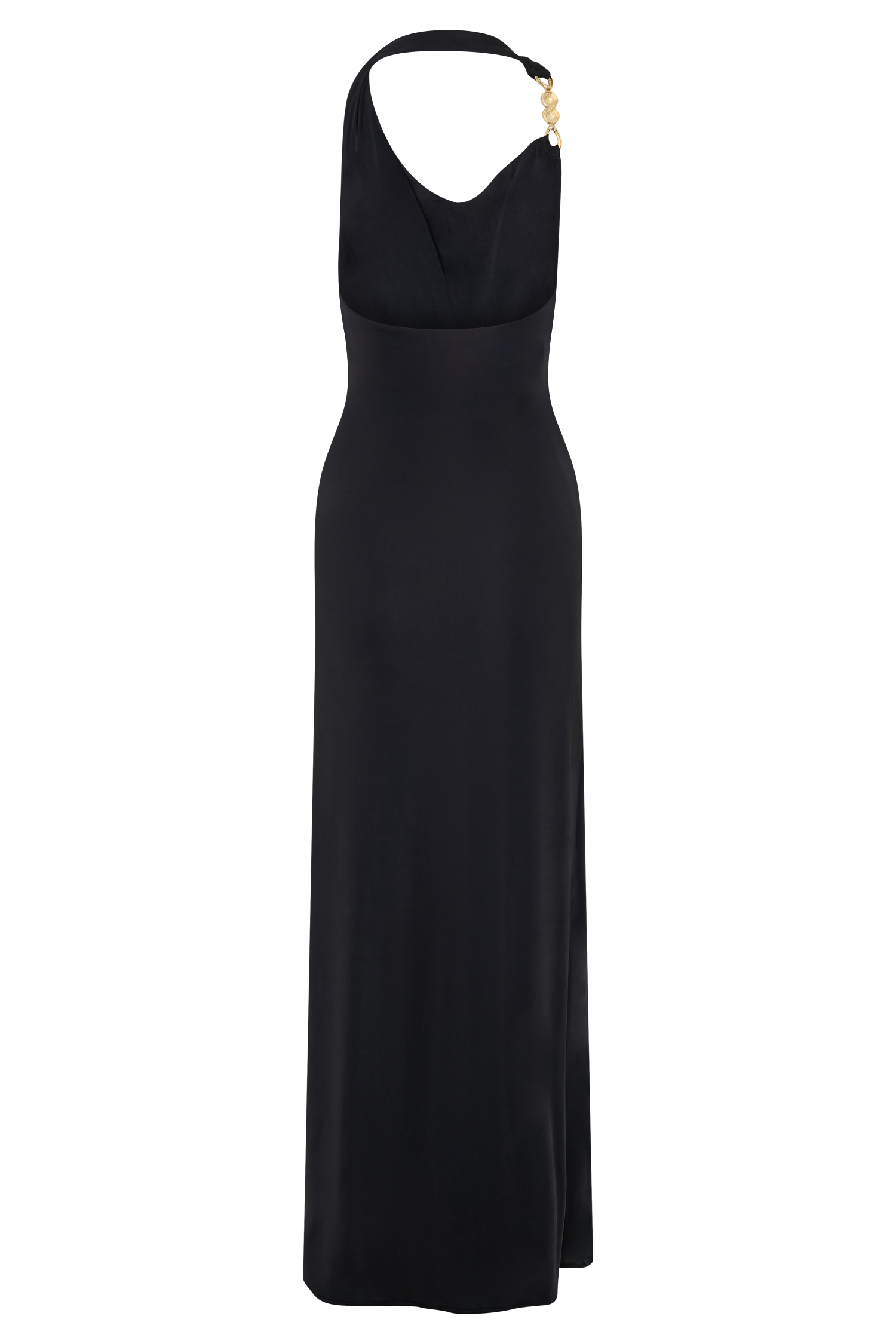 Khanh Slinky Halter Maxi Dress - Black - Image 12
