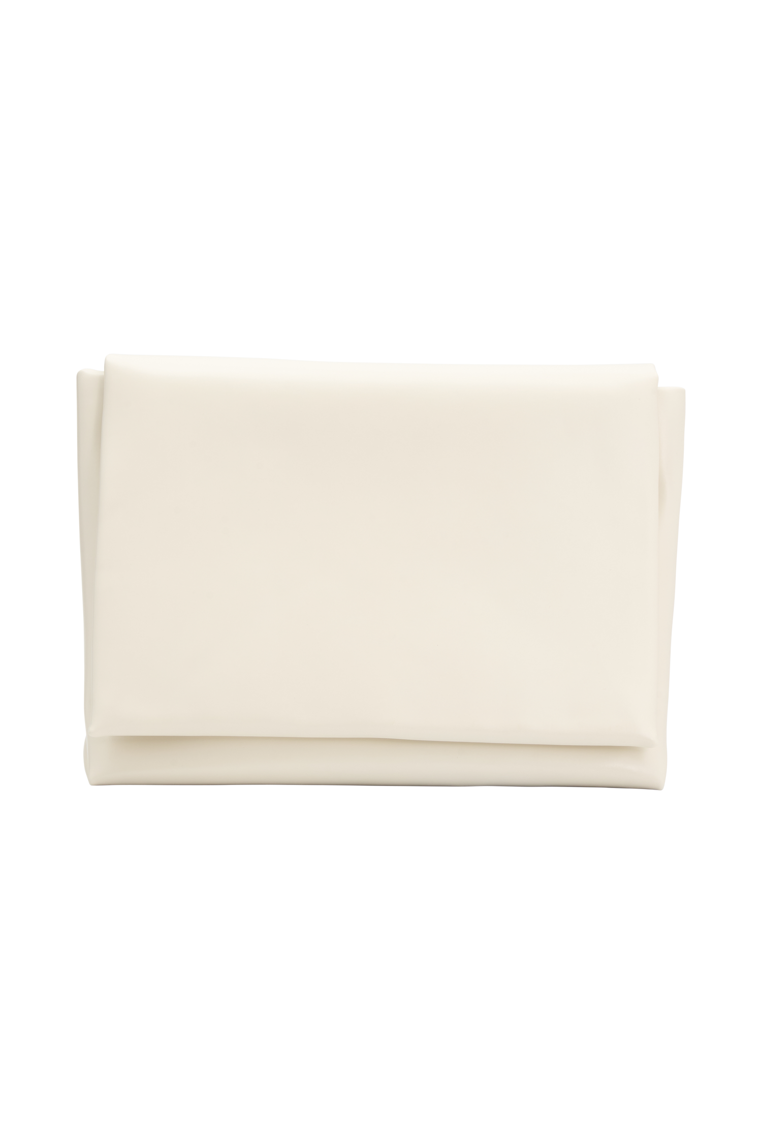 Kiera Faux Leather Oversized Clutch - Ivory - Image 5
