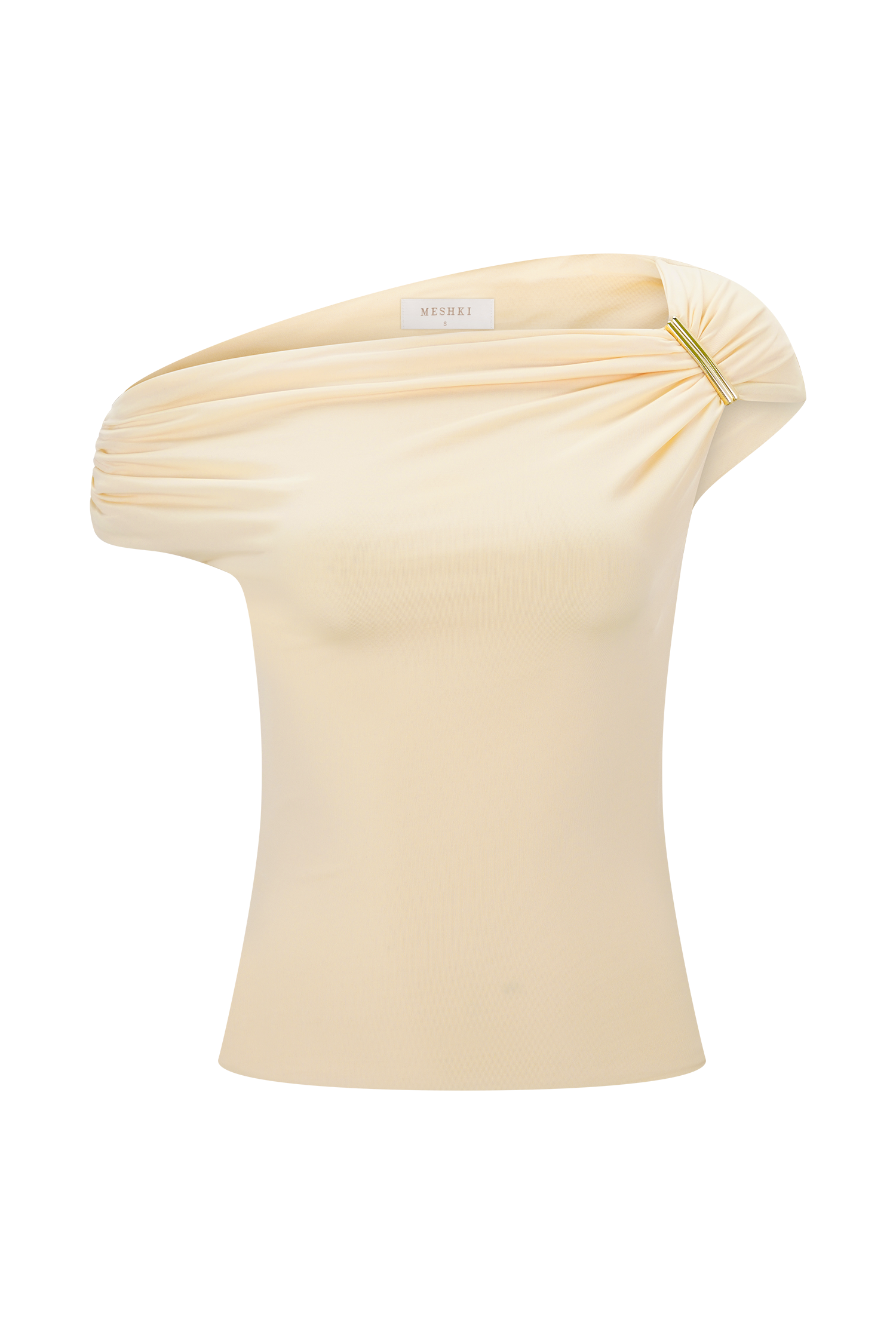 Kinsley Slinky Top With Hardware - Pale Lemon - Image 8