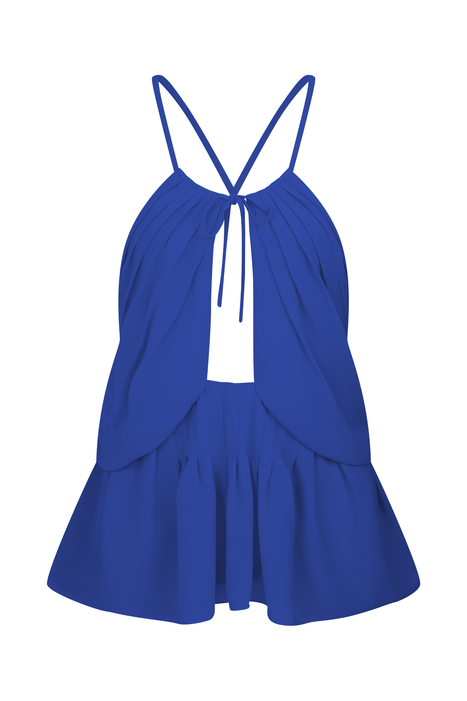 Korra Chiffon Halter Top - Cobalt Blue - Image 7