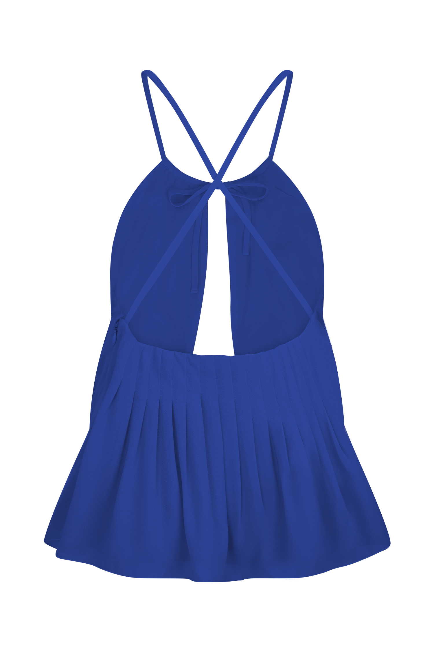 Korra Chiffon Halter Top - Cobalt Blue - Image 6