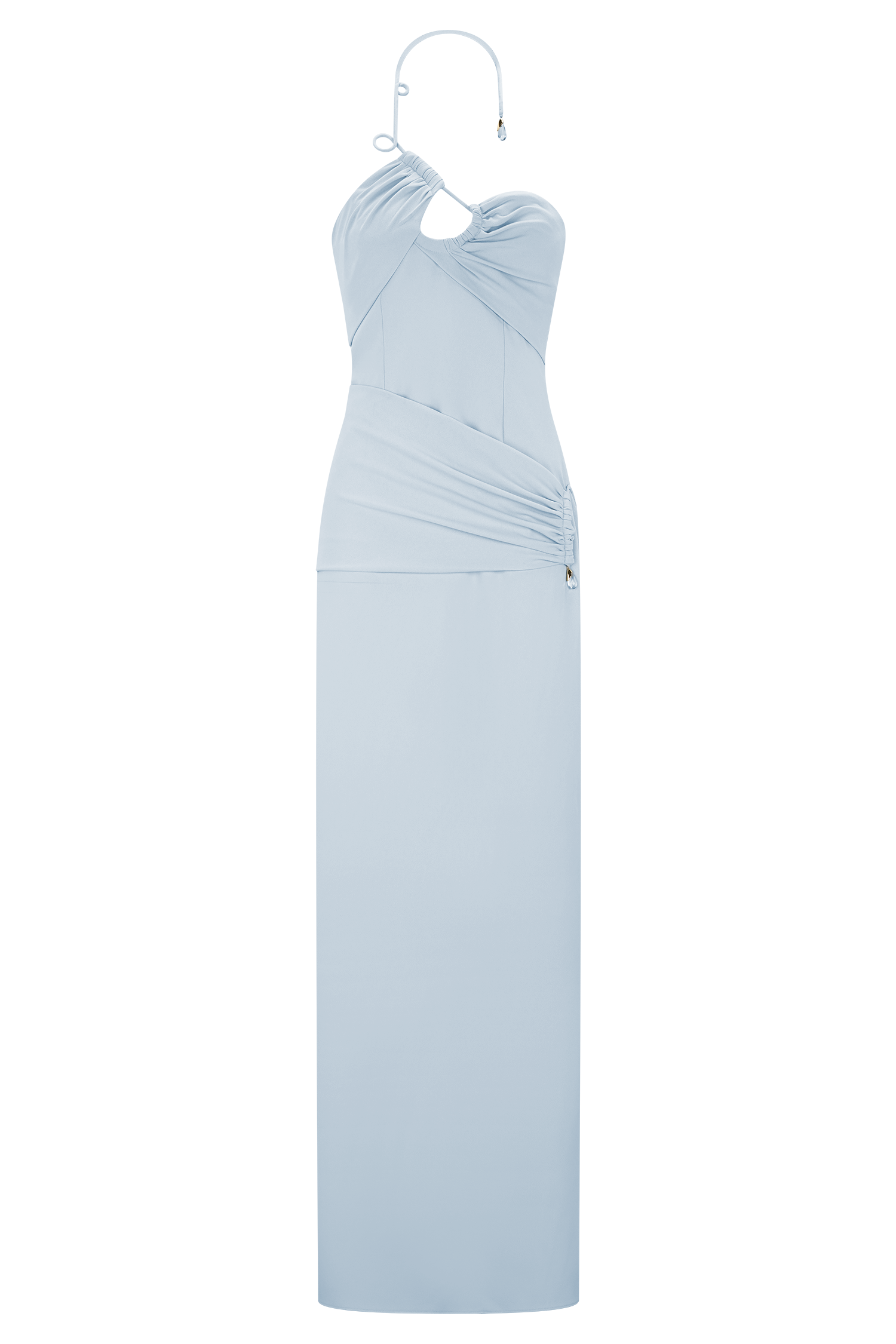 Lalia Teardrop Maxi Dress - Powder Blue - Image 12