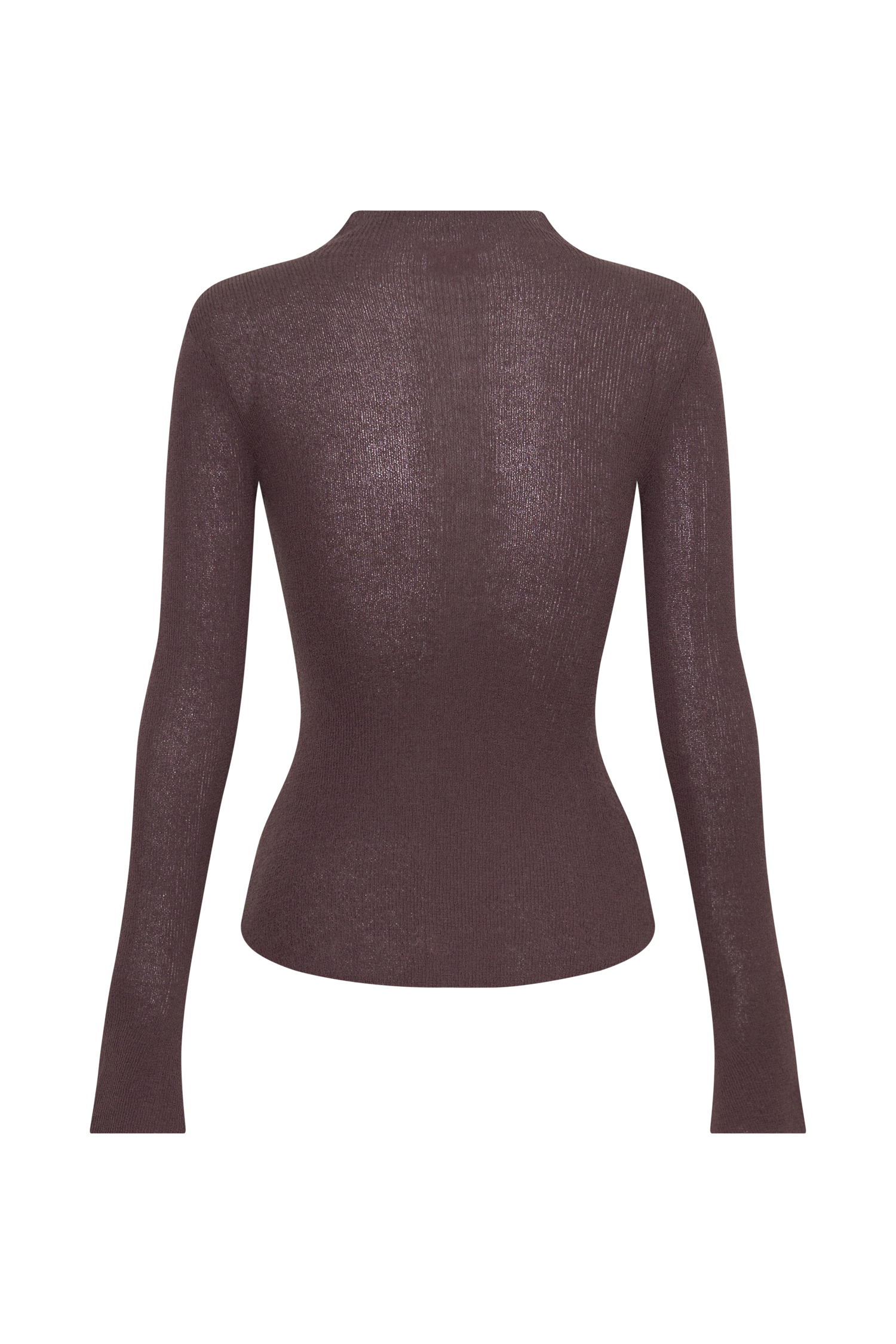 Lawson Wrap Knit Long Sleeve Top - Peppercorn - Image 8