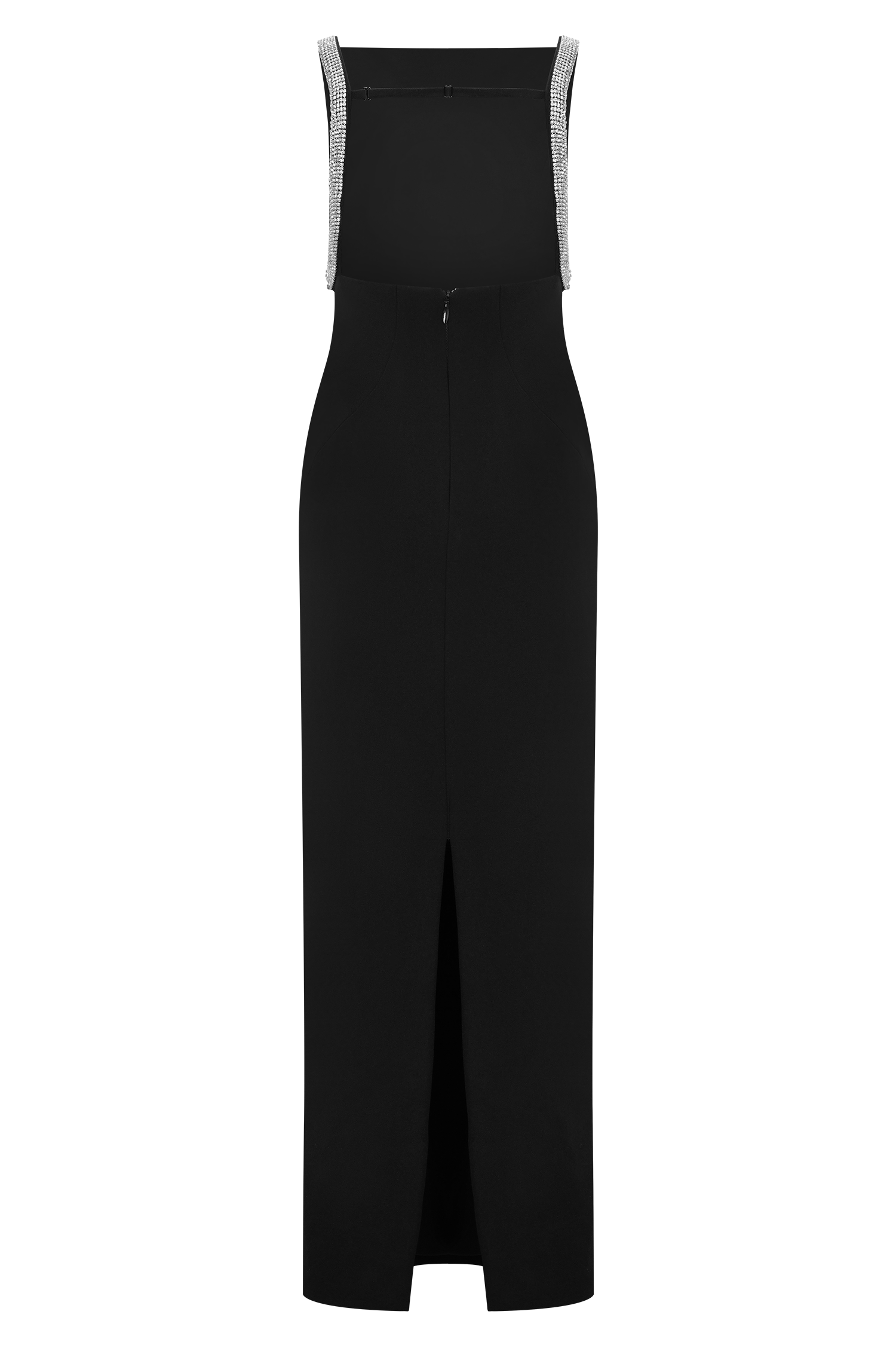 Lorde Embellished Crepe Maxi Dress - Black - Image 12