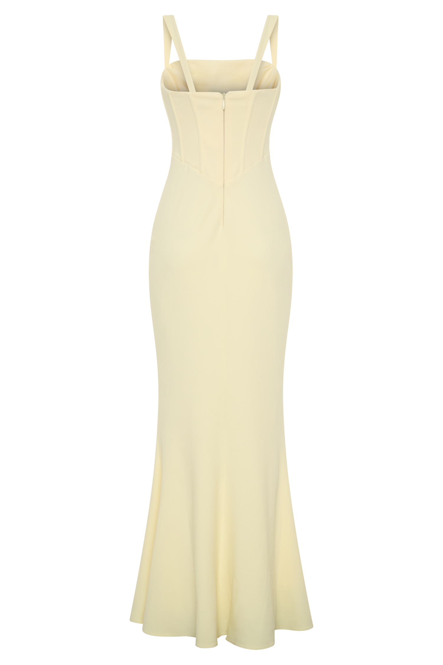 Luella Crepe Corset Maxi Dress - Lemon - Image 10