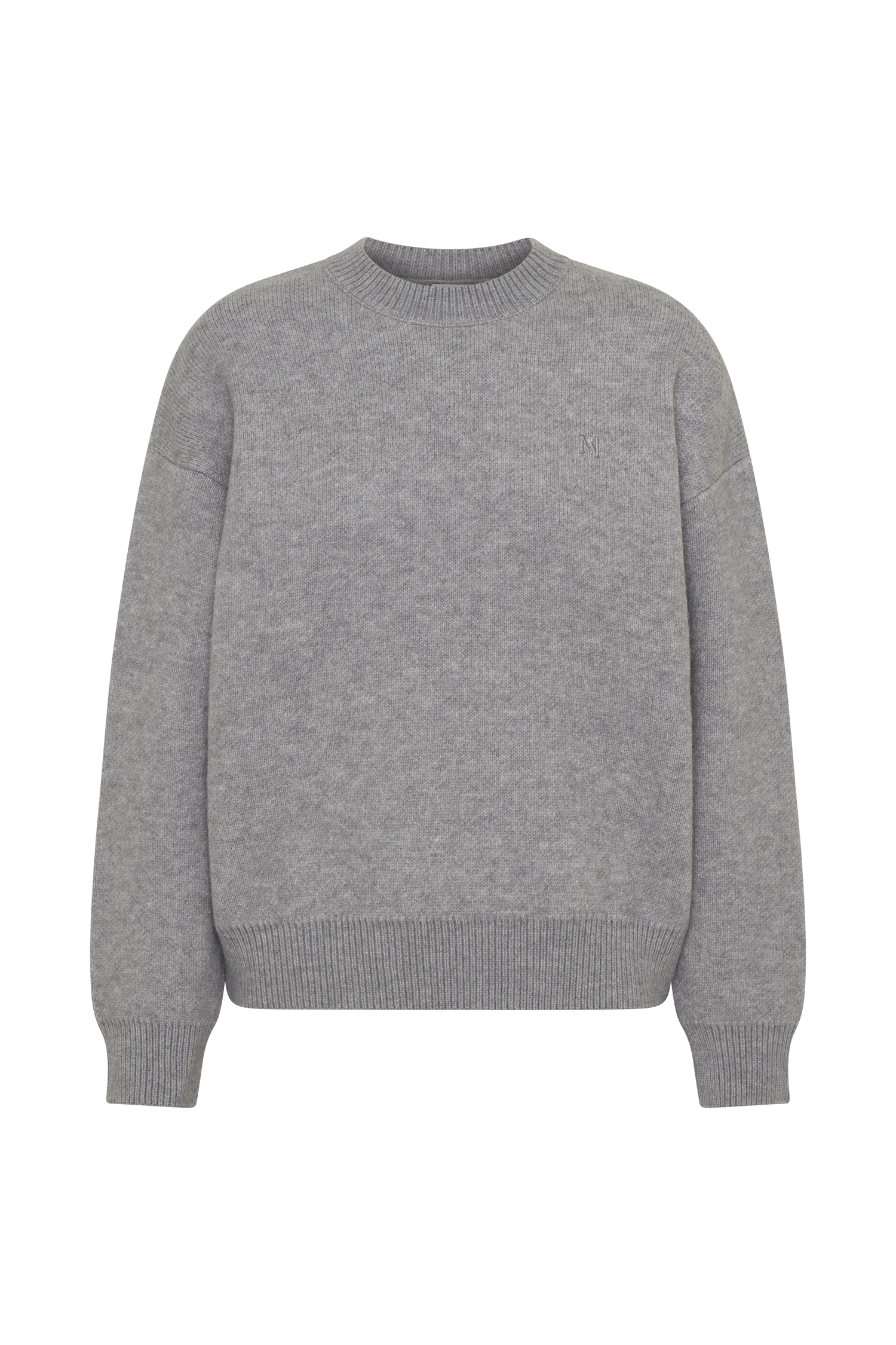 Lulu Oversized Knit Jumper - Grey Marle - Image 9