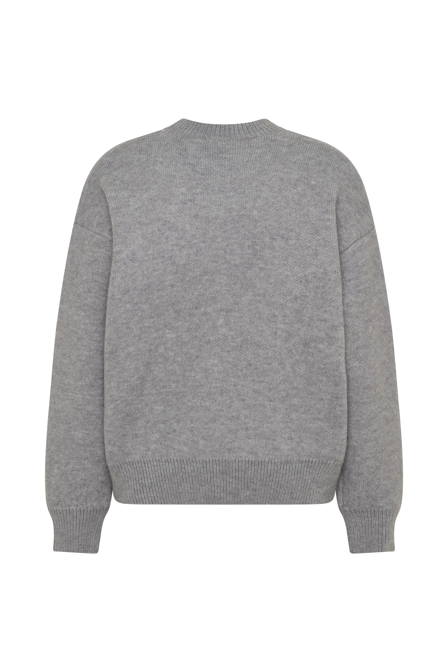 Lulu Oversized Knit Jumper - Grey Marle - Image 8