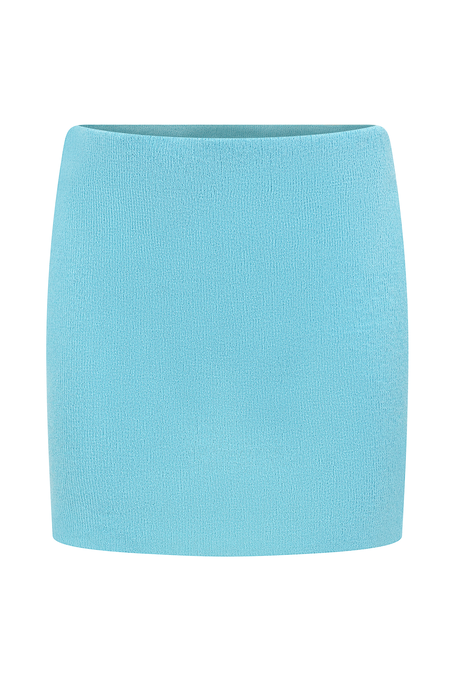Esme Knit Mini Skirt - Cyan Blue - Image 6