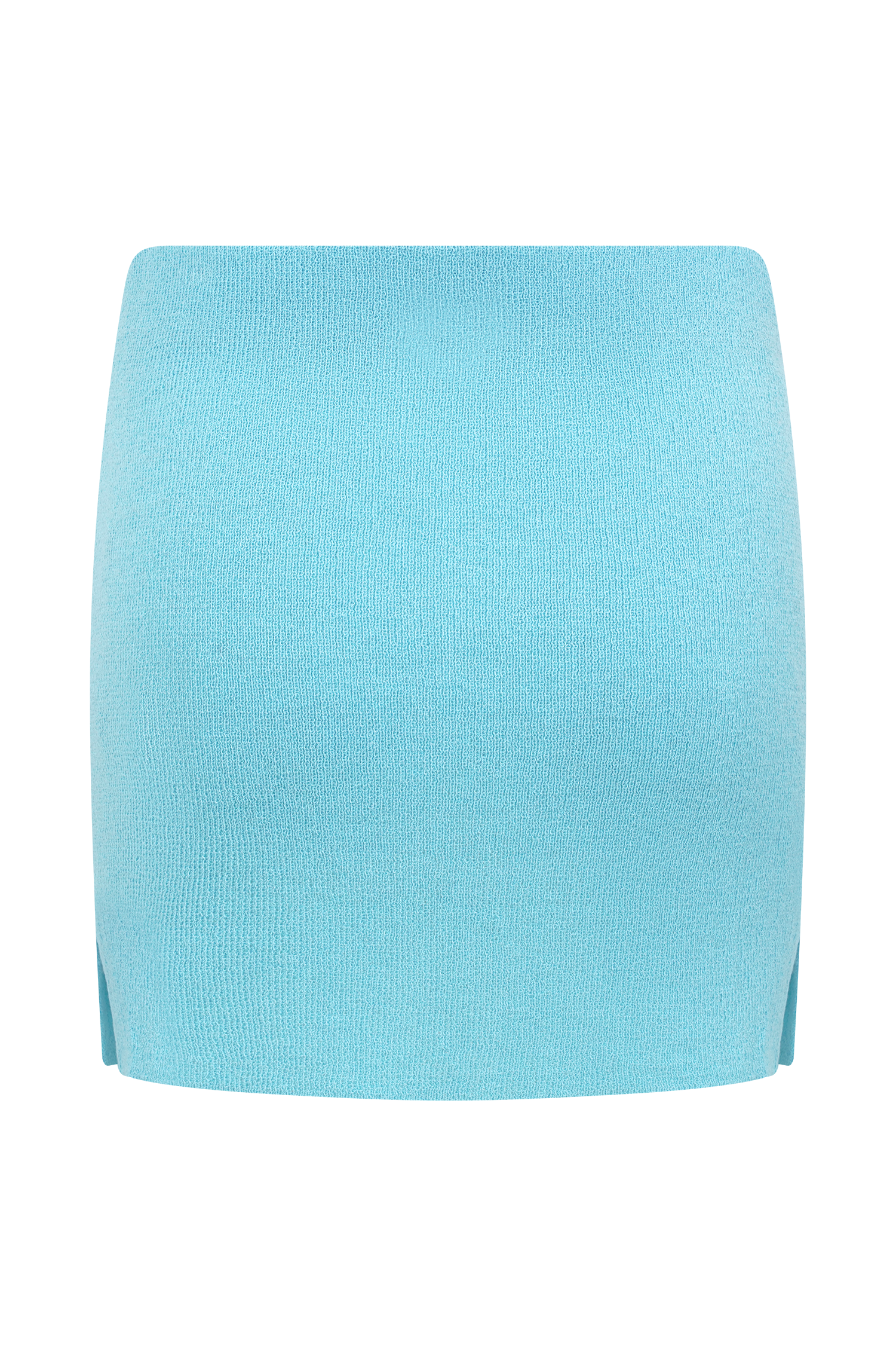 Esme Knit Mini Skirt - Cyan Blue - Image 5