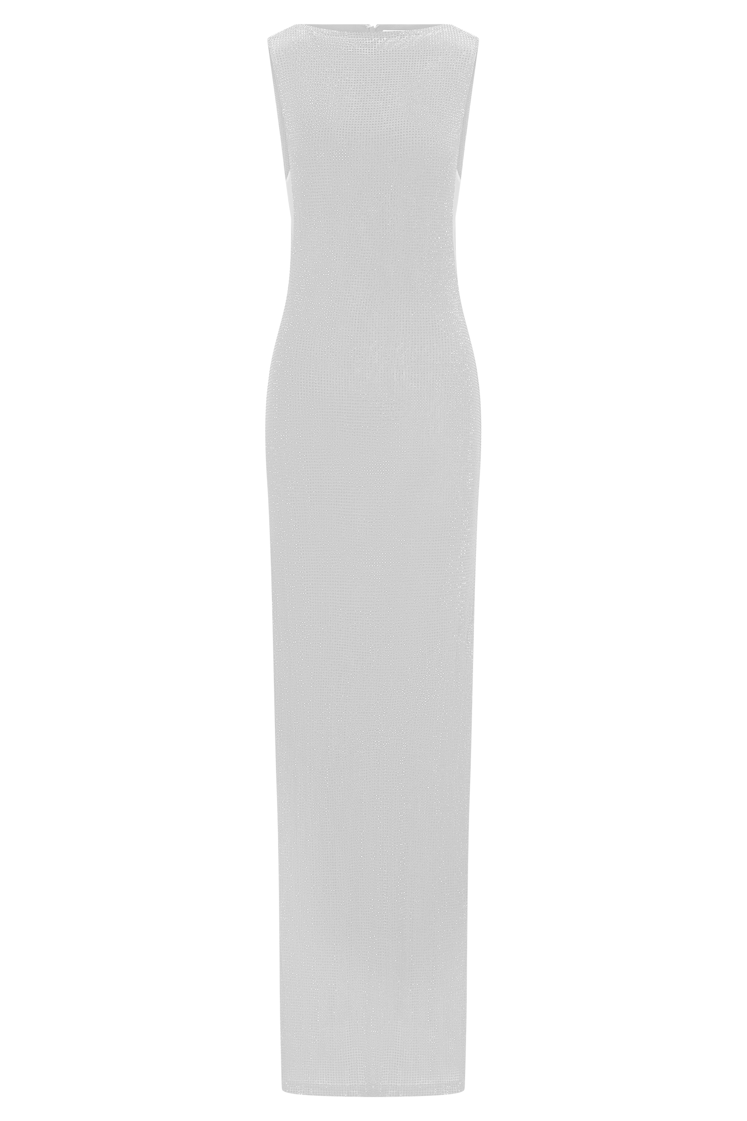Magnolia Sleeveless Diamante Maxi Dress - Silver - Image 6