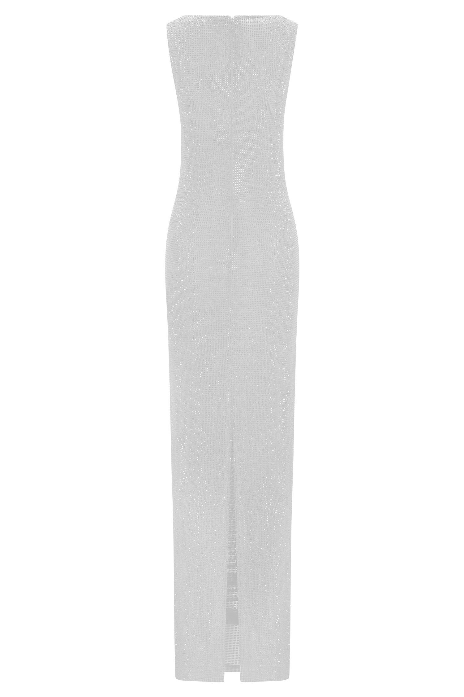 Magnolia Sleeveless Diamante Maxi Dress - Silver - Image 5