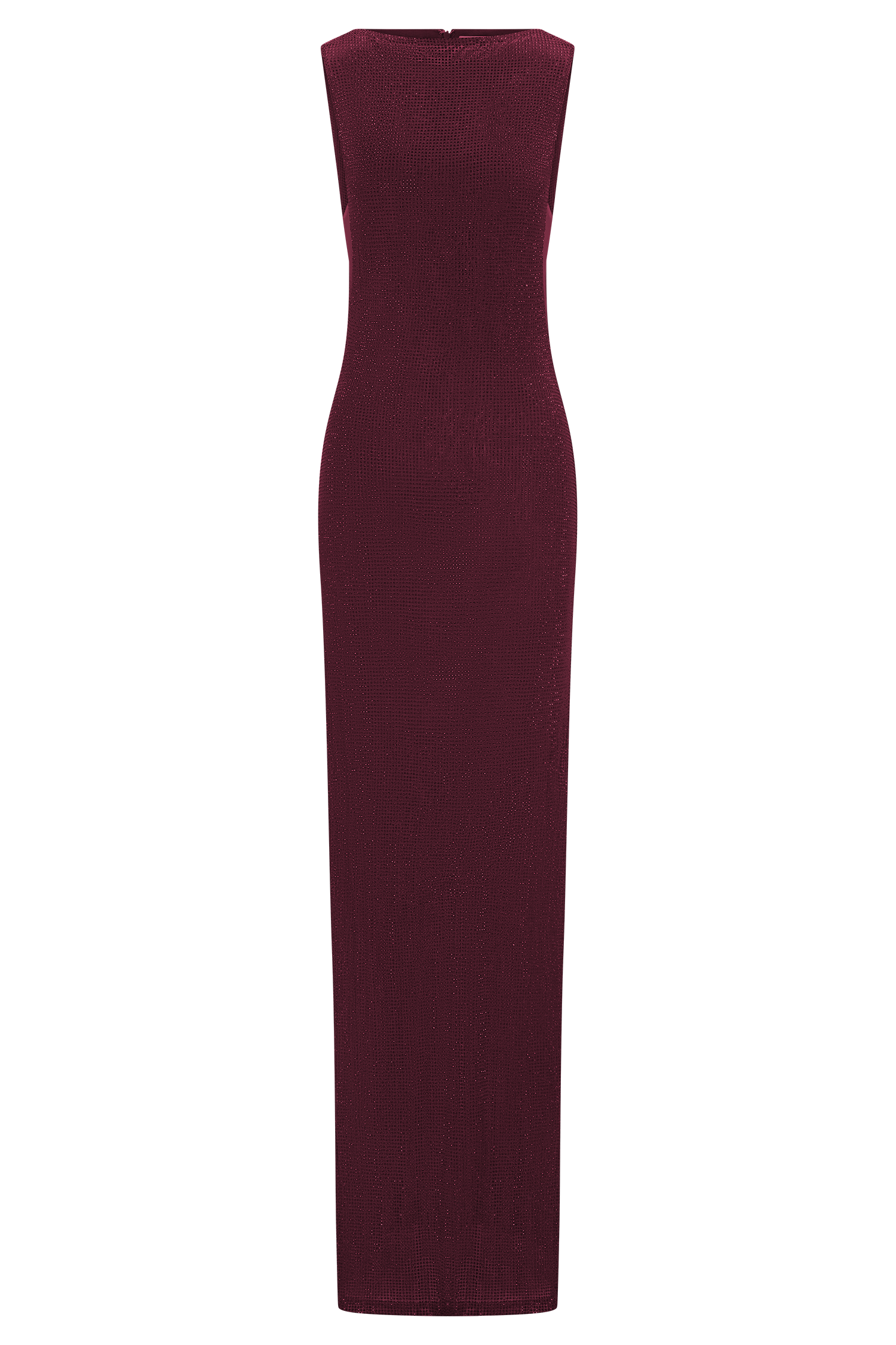 Magnolia Sleeveless Diamante Maxi Dress - Wine - Image 6