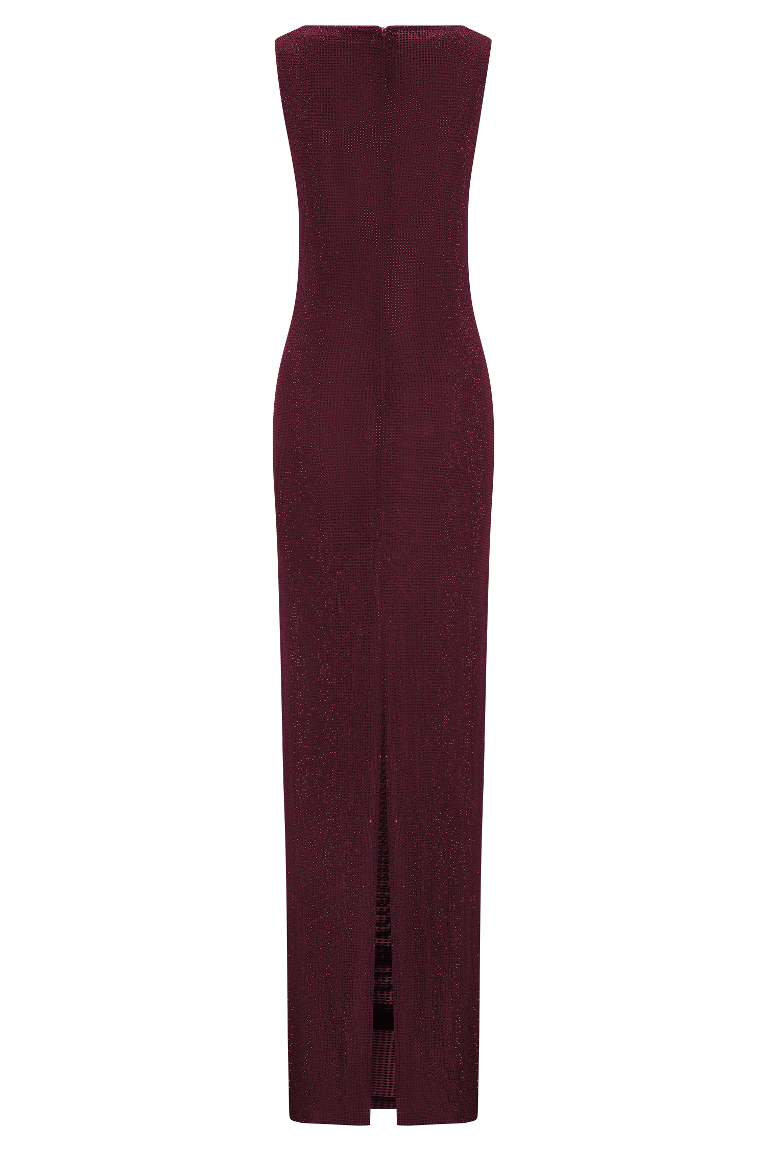Magnolia Sleeveless Diamante Maxi Dress - Wine - Image 5