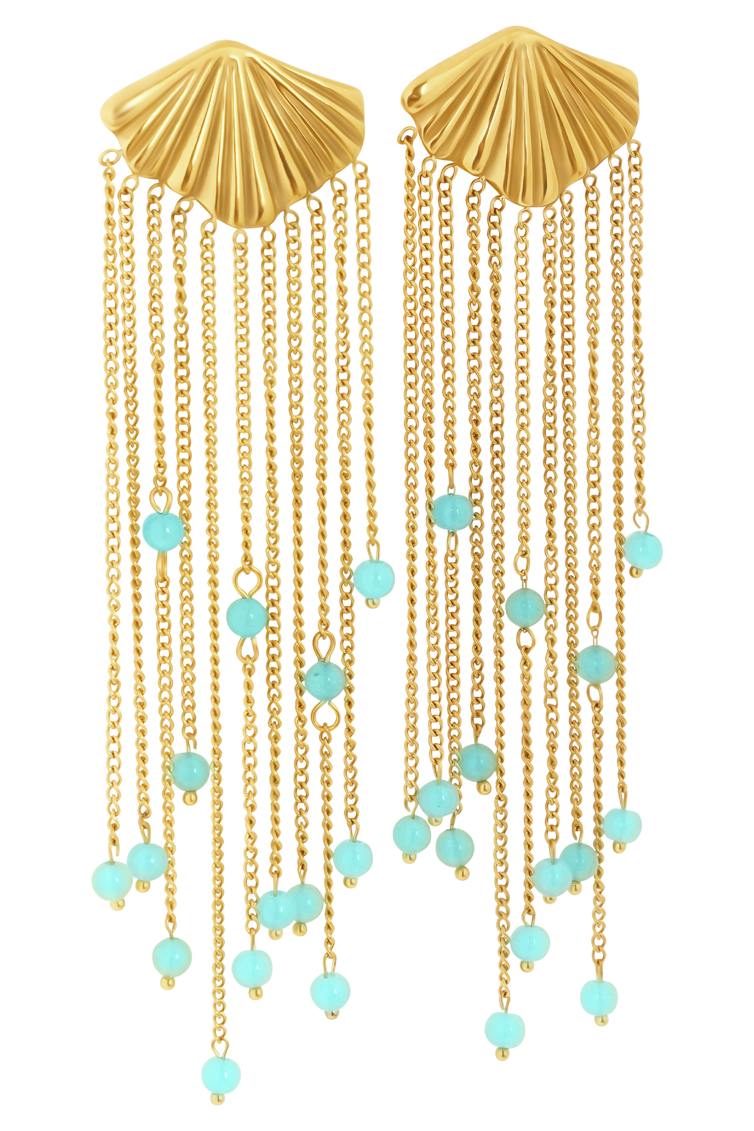 Maia Chandelier Earrings - Gold - Image 6