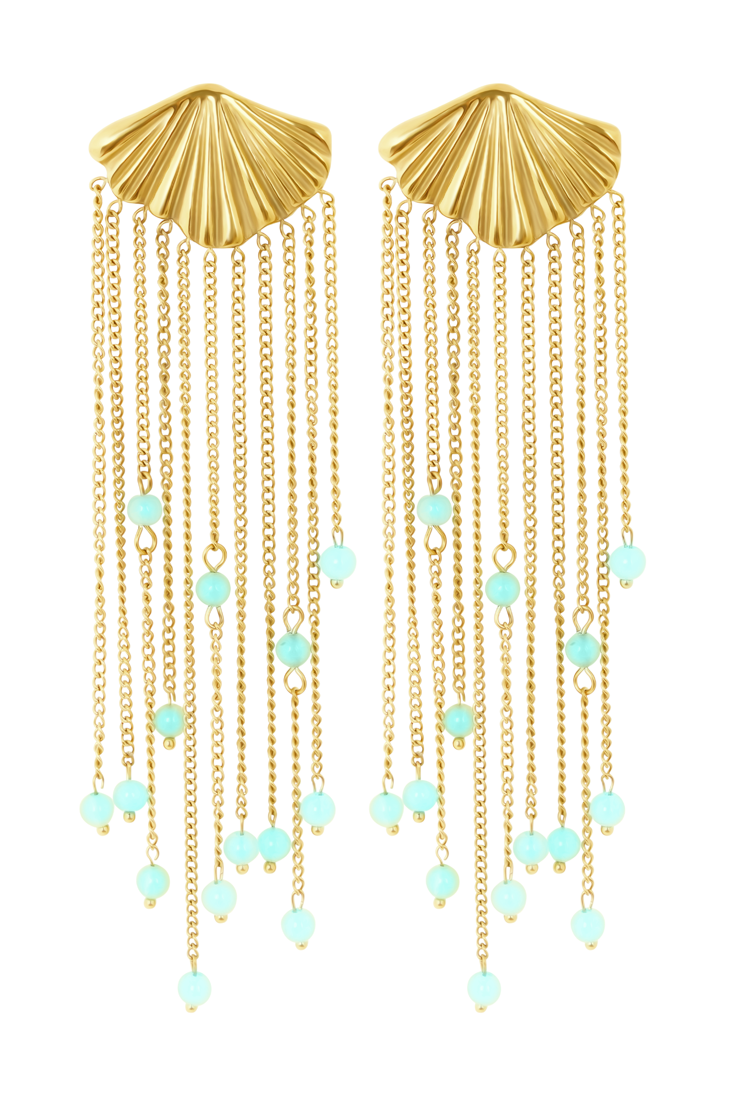 Maia Chandelier Earrings - Gold - Image 5