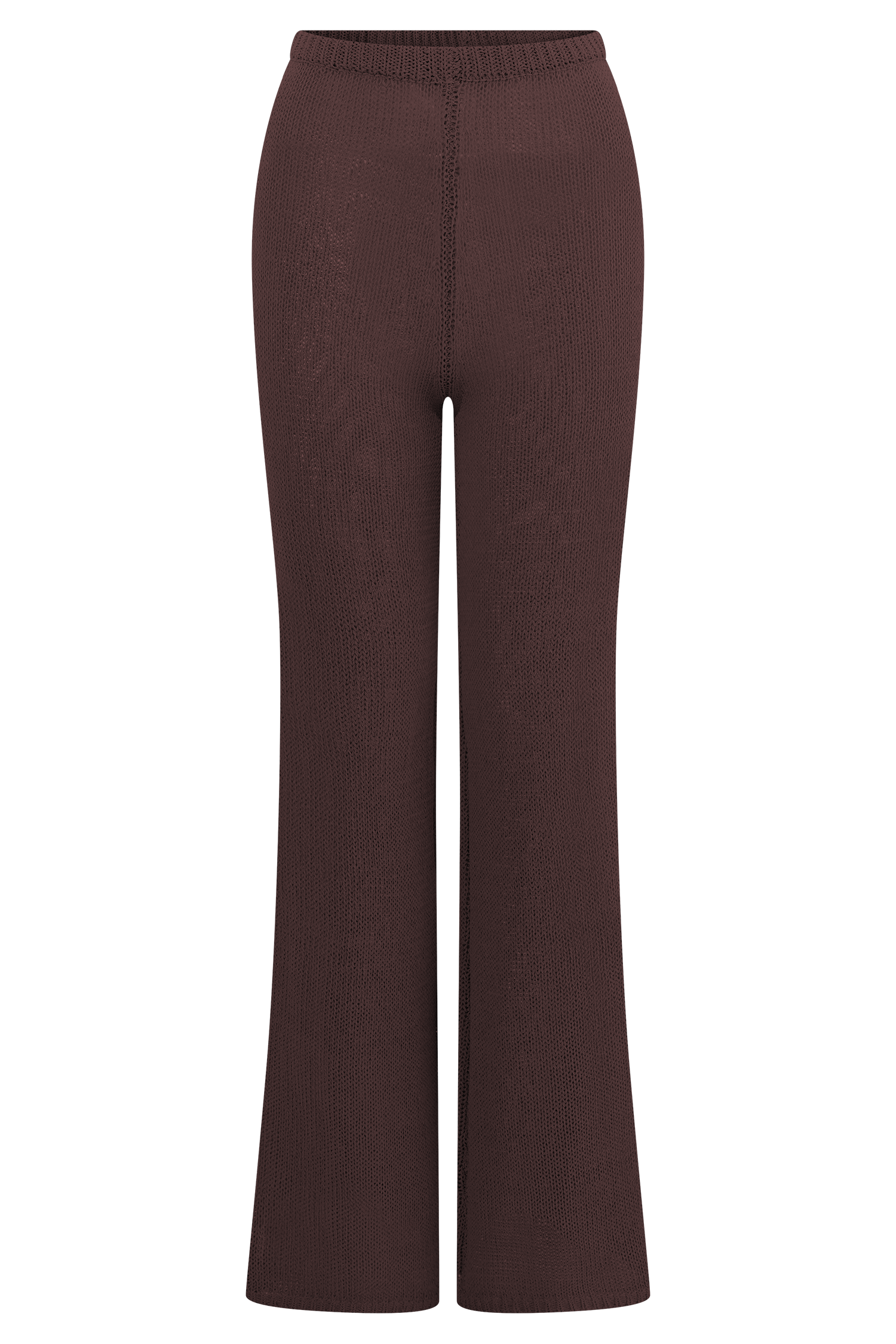 Malani Wide Leg Knit Pants - Chocolate - Image 7