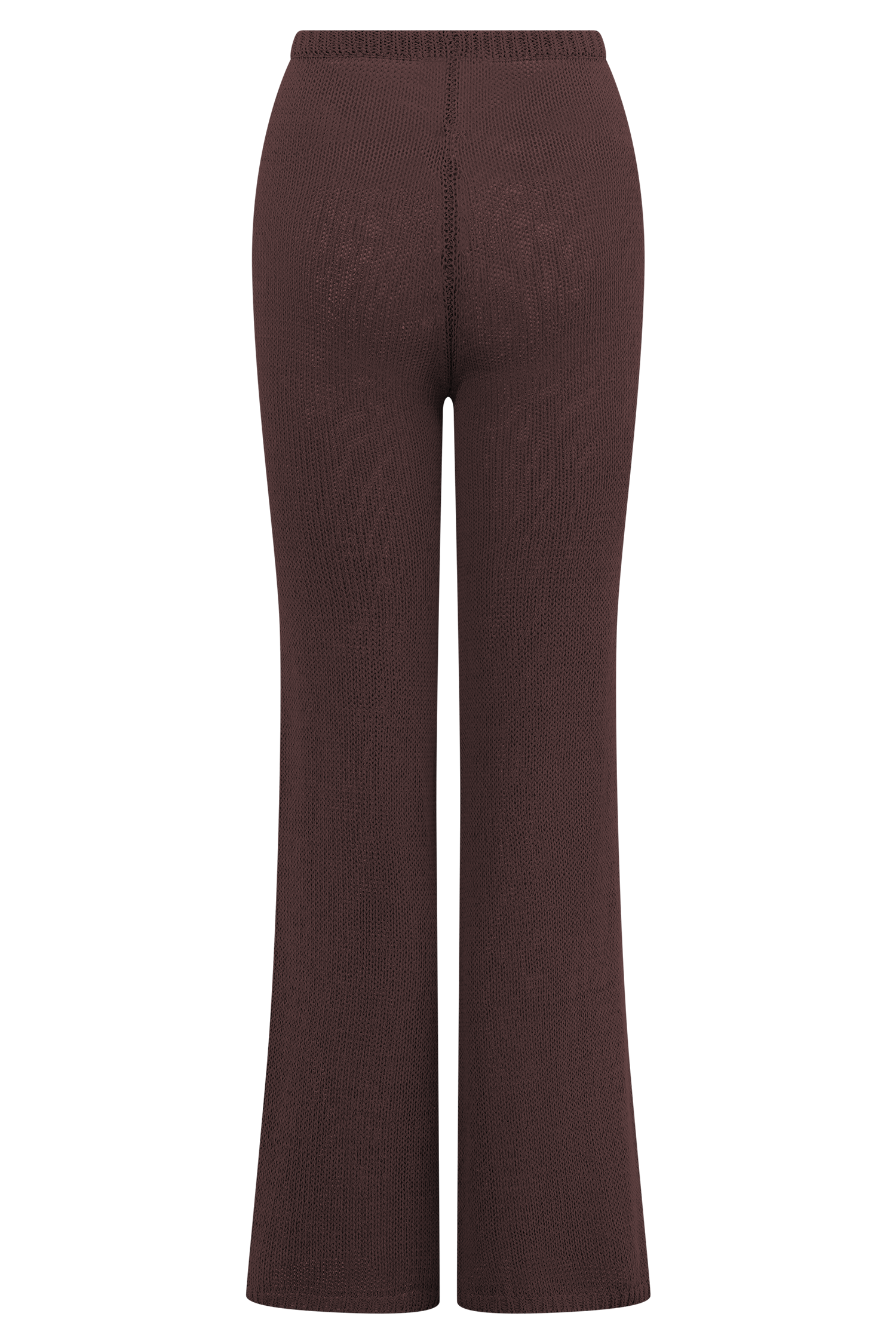 Malani Wide Leg Knit Pants - Chocolate - Image 6