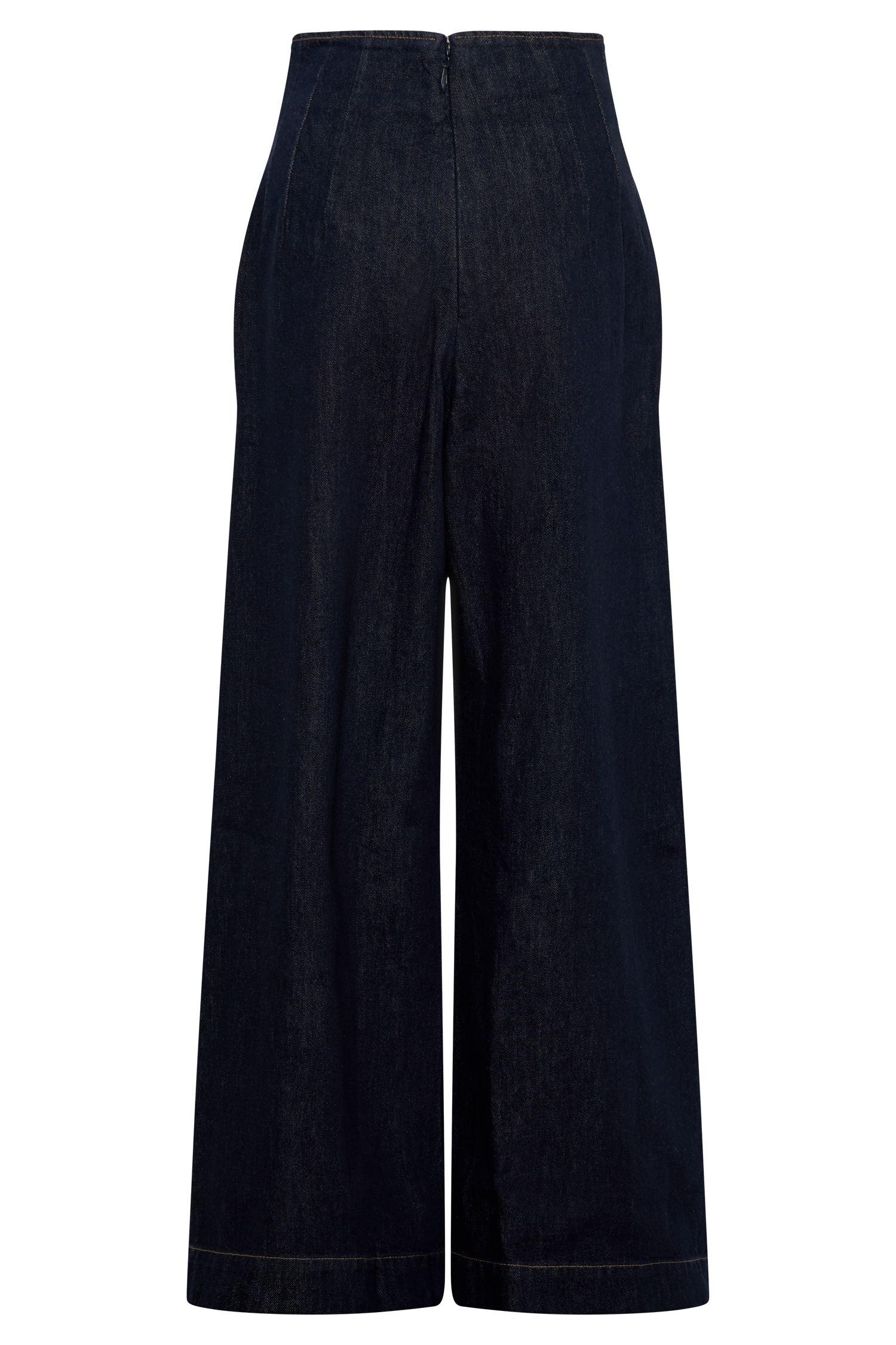 Maral High Waisted Dart Jeans - Washed Indigo Blue - Image 9