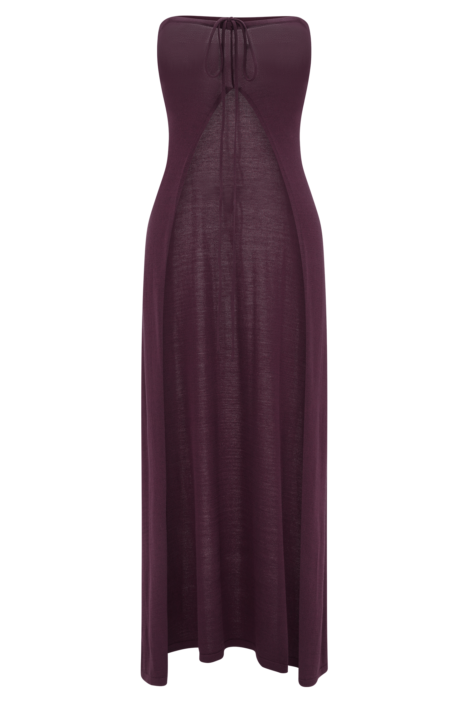 Marimae Long Knit Top - Plum - Image 7
