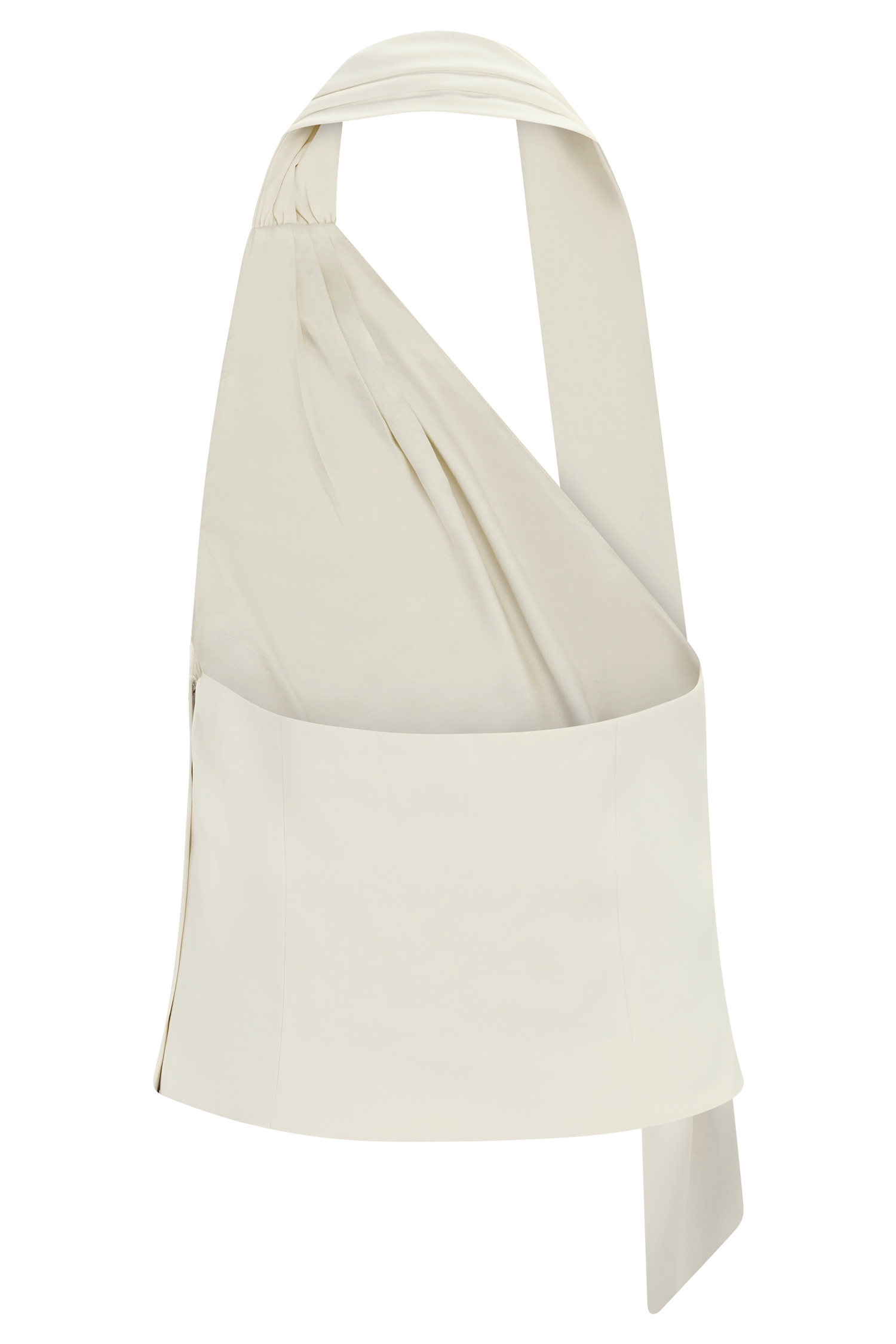Marina Halter Top With Hardware - Ivory - Image 8