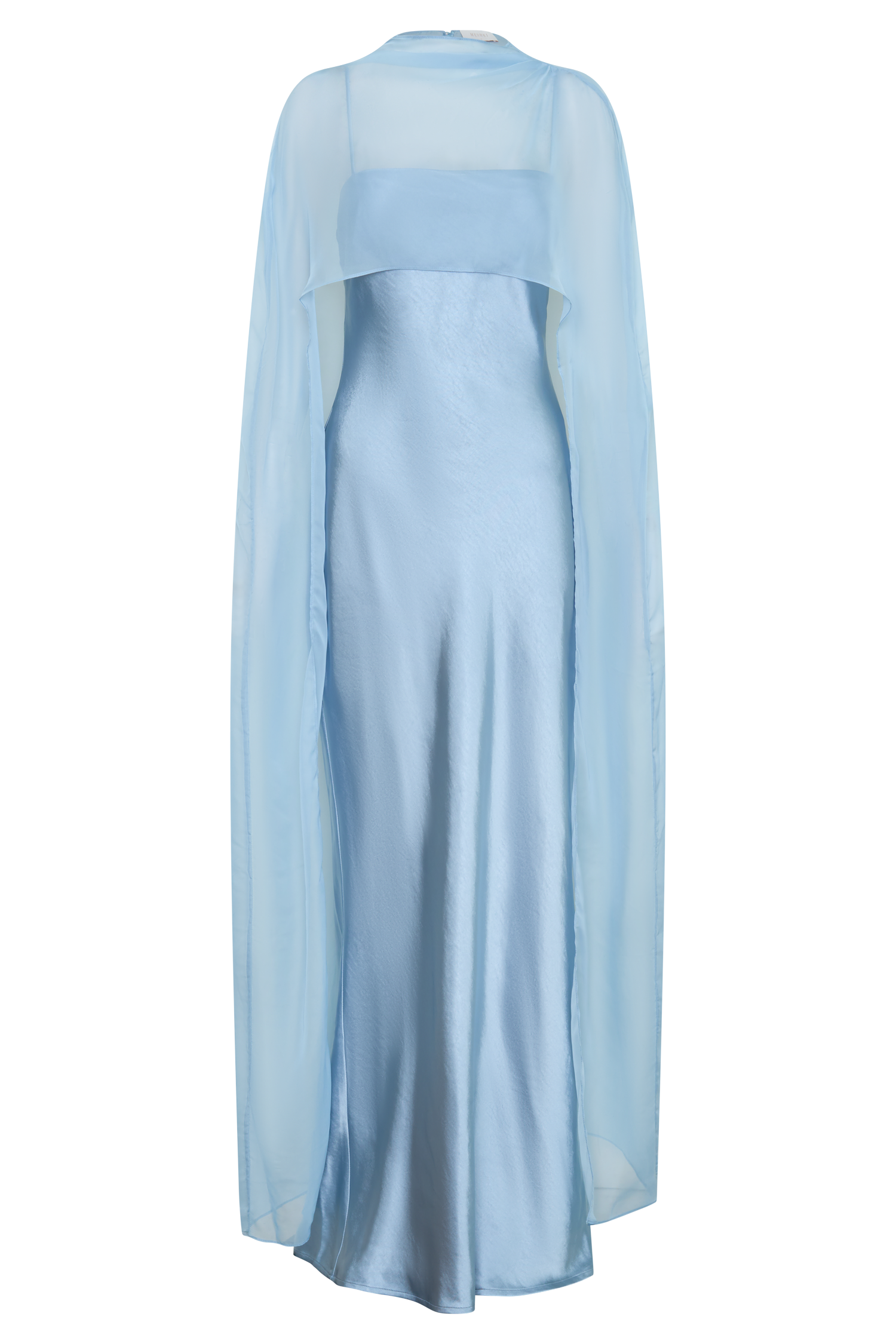 Martinne Chiffon Overlay Maxi Dress - Arctic Blue - Image 9
