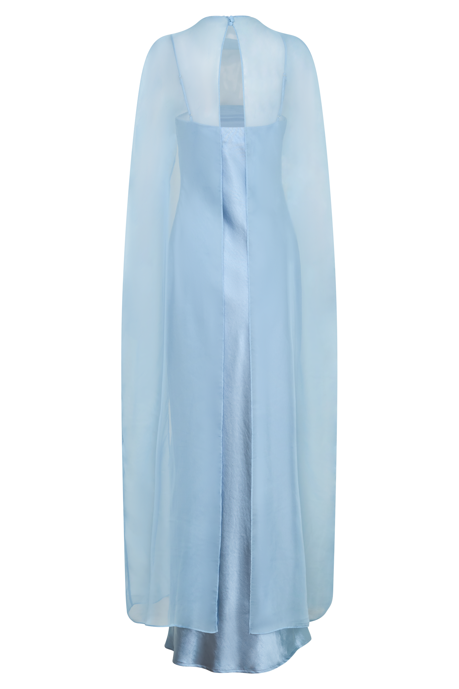 Martinne Chiffon Overlay Maxi Dress - Arctic Blue - Image 8