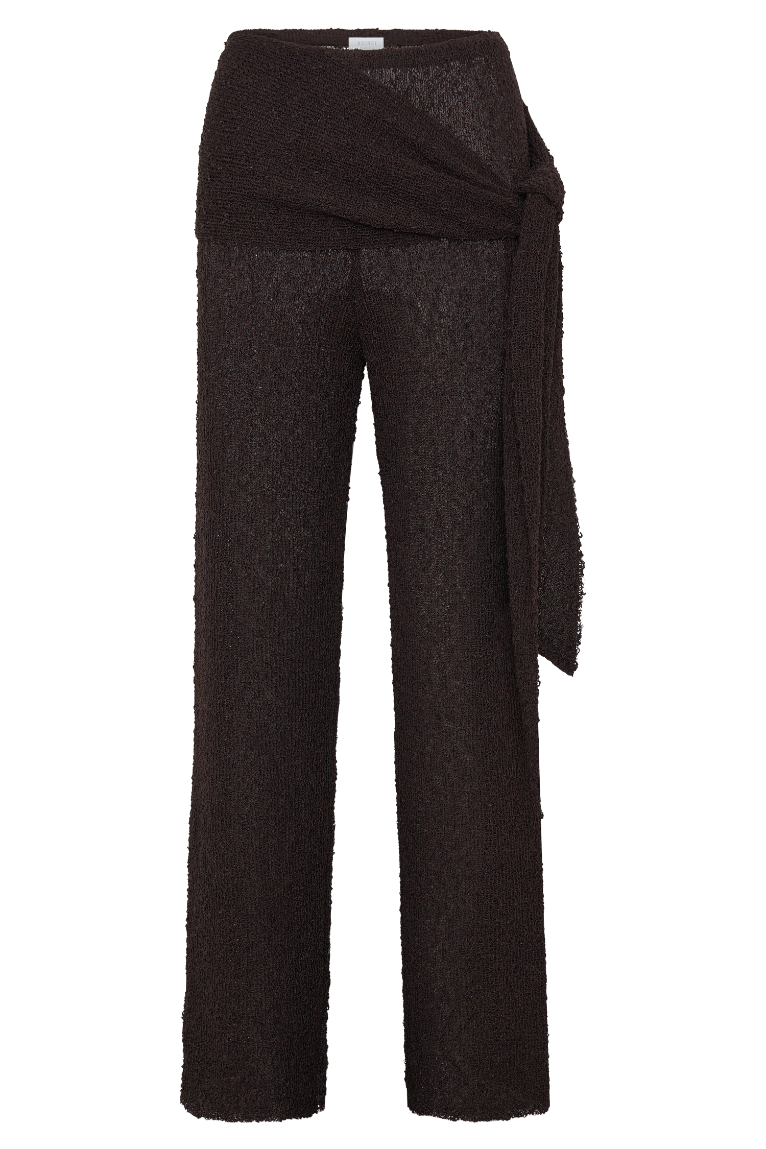 Mattais Boucle Knit Pants - Dark Chocolate - Image 9