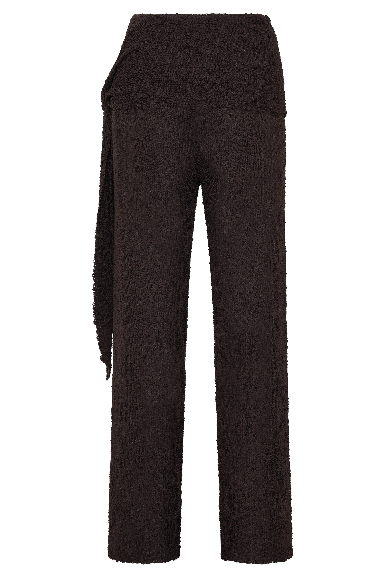 Mattais Boucle Knit Pants - Dark Chocolate - Image 8