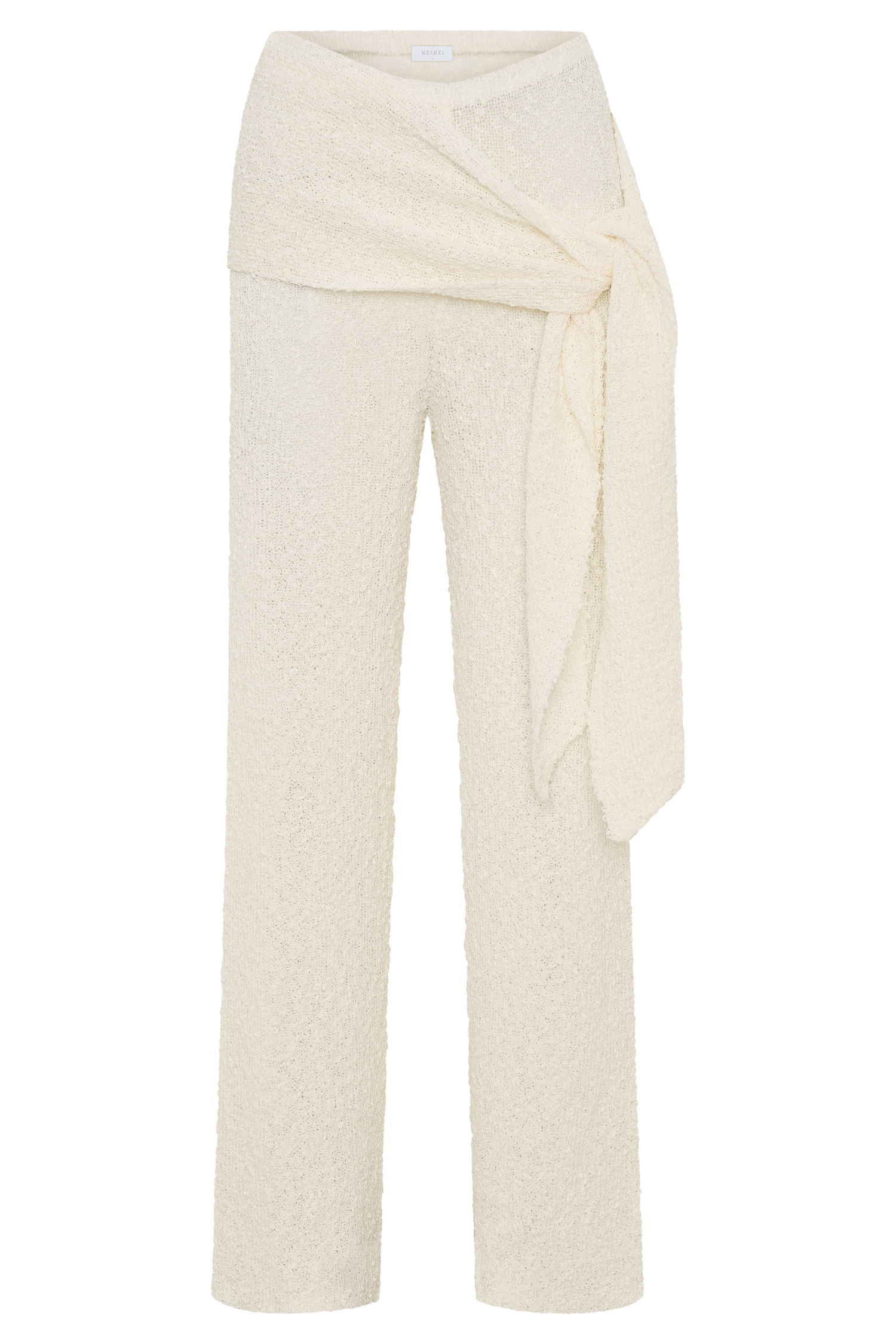 Mattais Boucle Knit Pants - Ivory - Image 9
