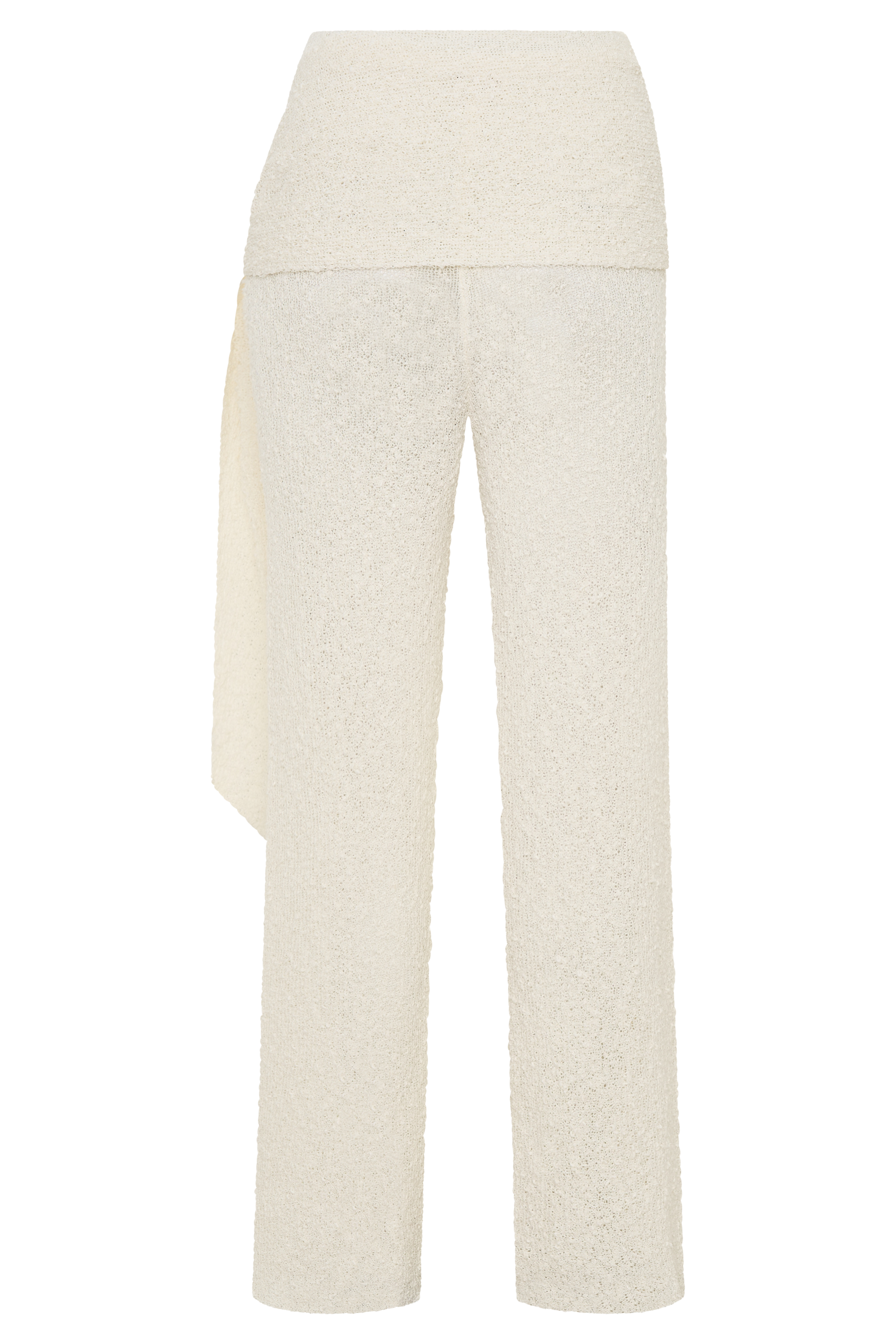Mattais Boucle Knit Pants - Ivory - Image 8