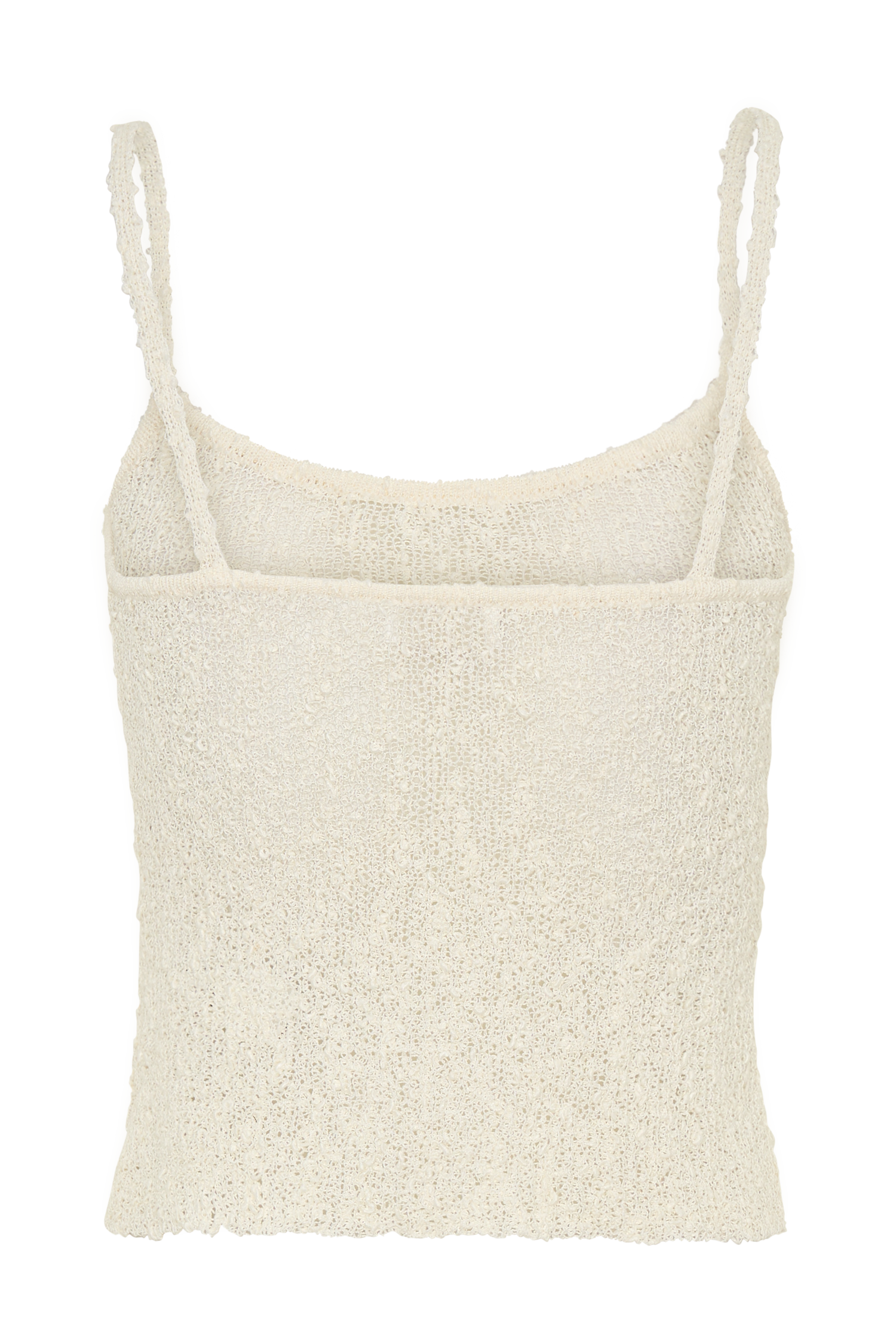 Mattais Boucle Knit Top - Ivory - Image 8