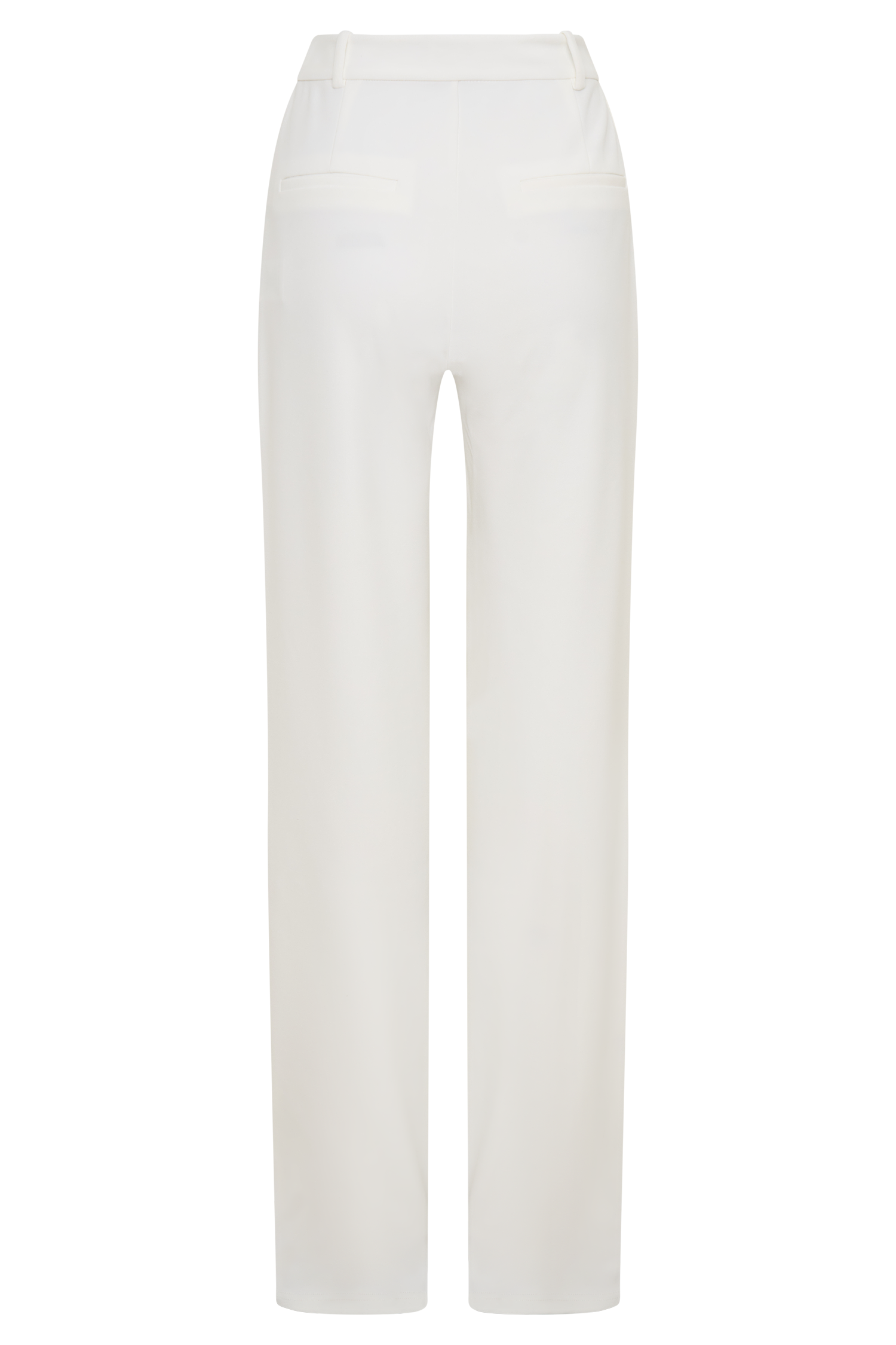 Maude Crepe Straight Leg Pants - Ivory - Image 8