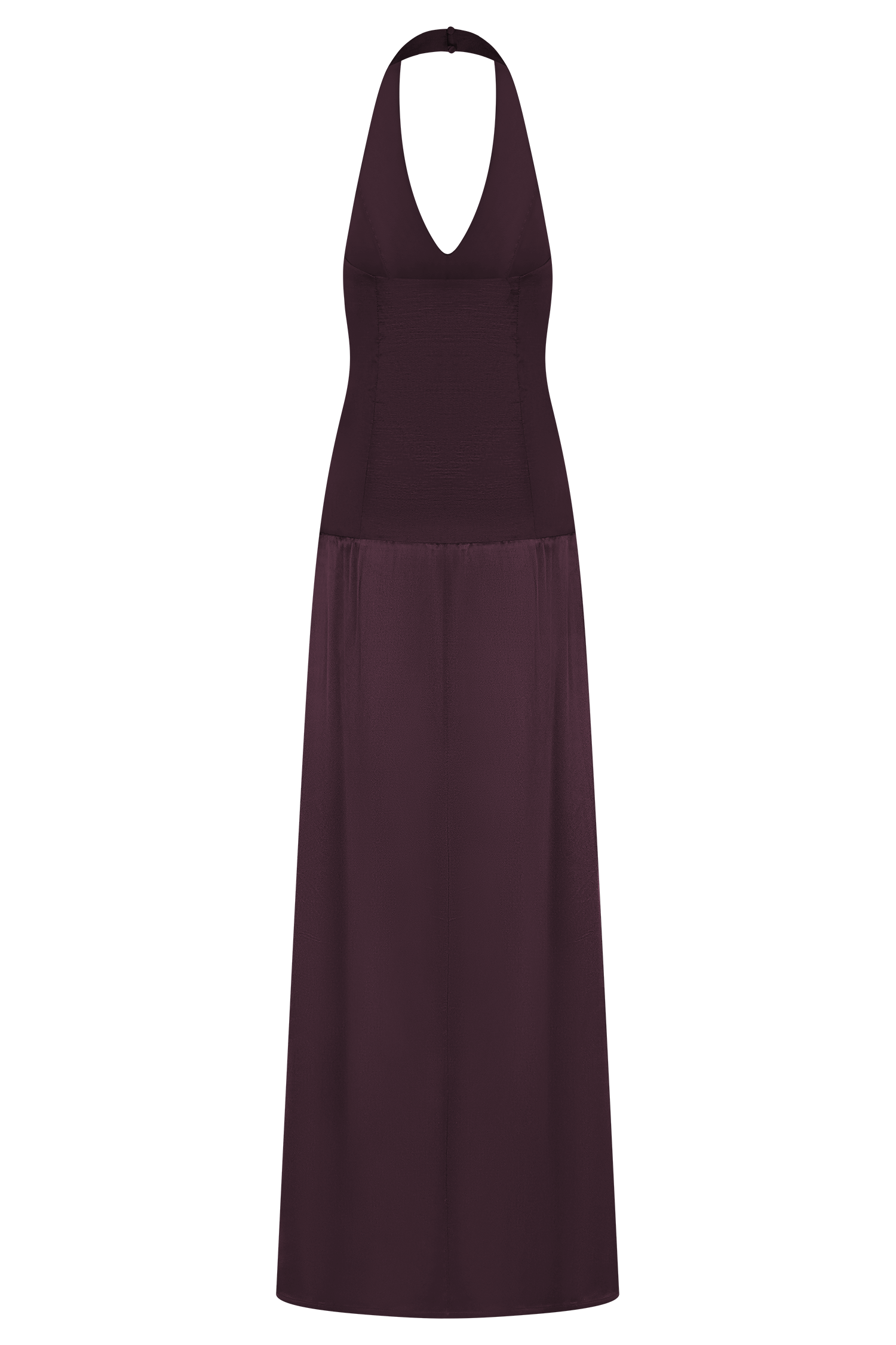 Maura Taffeta And Satin Maxi Dress - Wine - Image 7