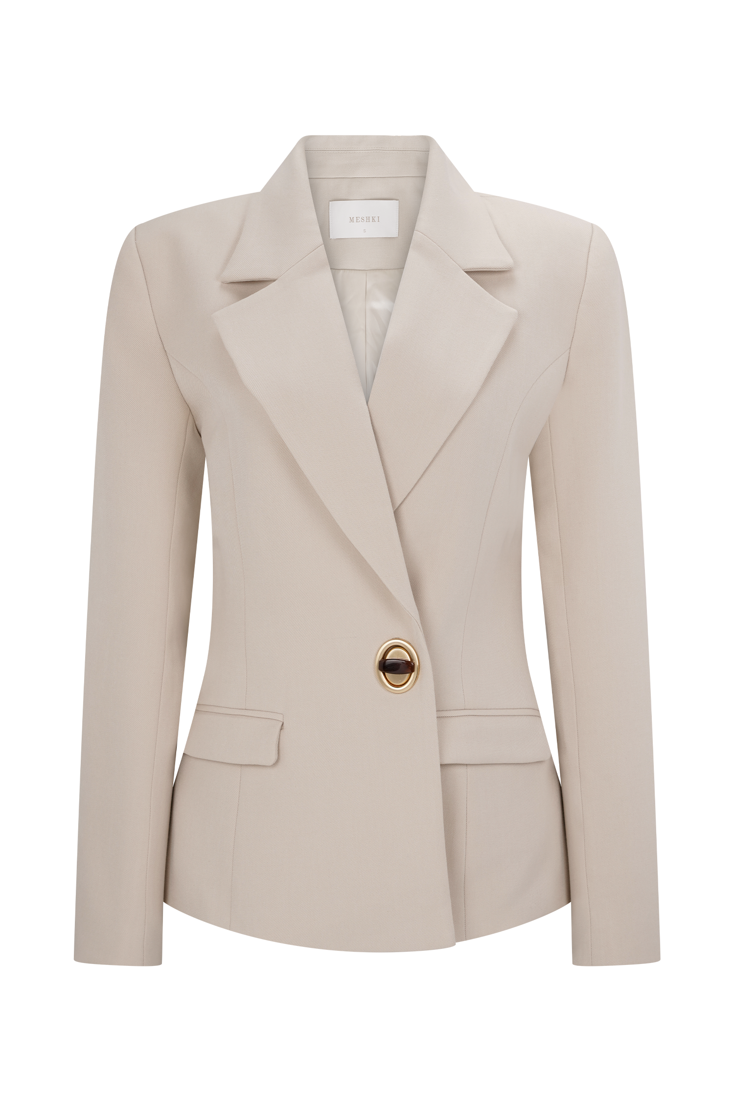 Max Cinched Waist Blazer - Ivory Stone - Image 9