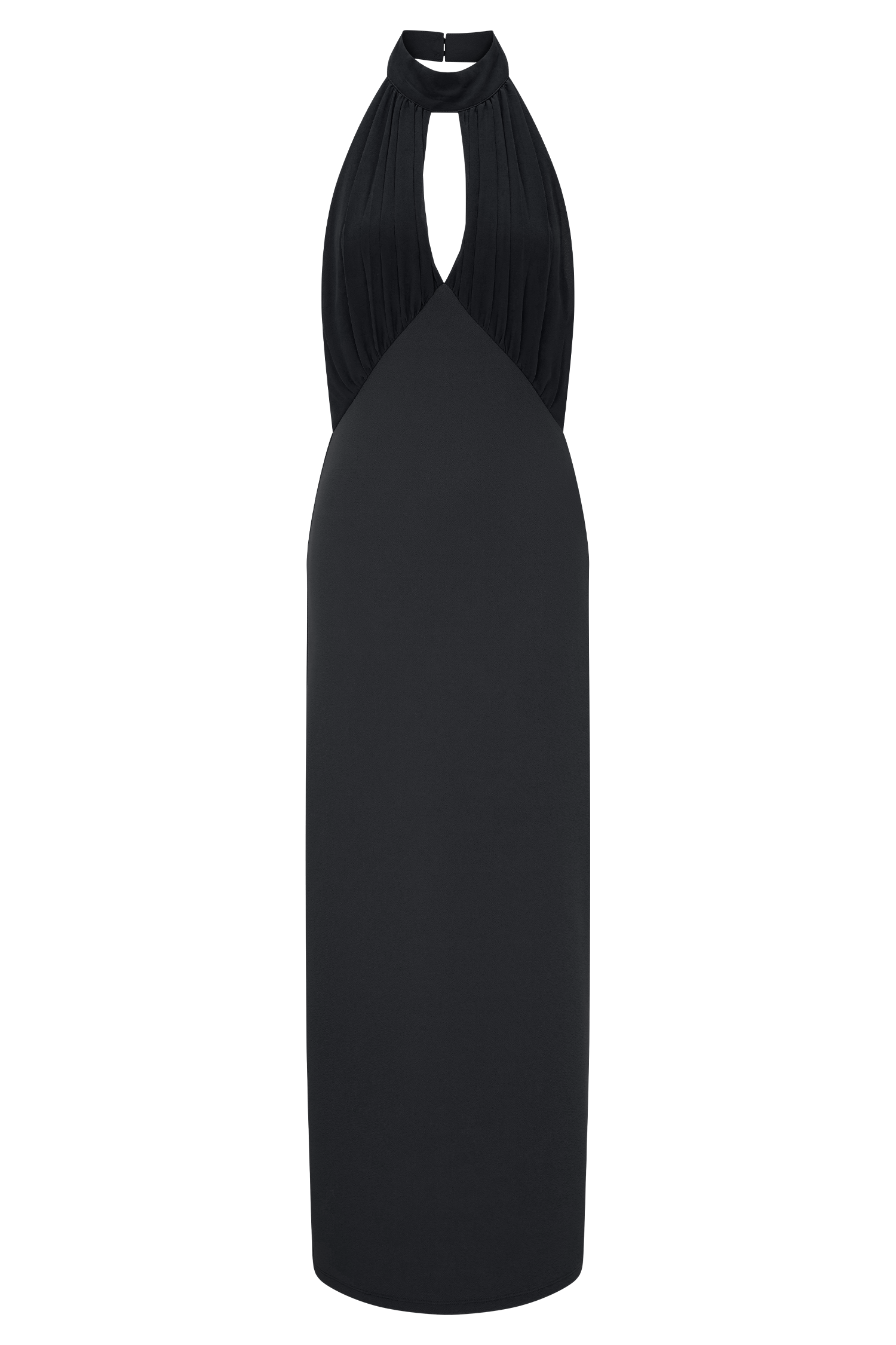 Mierah Halter Midi Dress - Black - Image 8